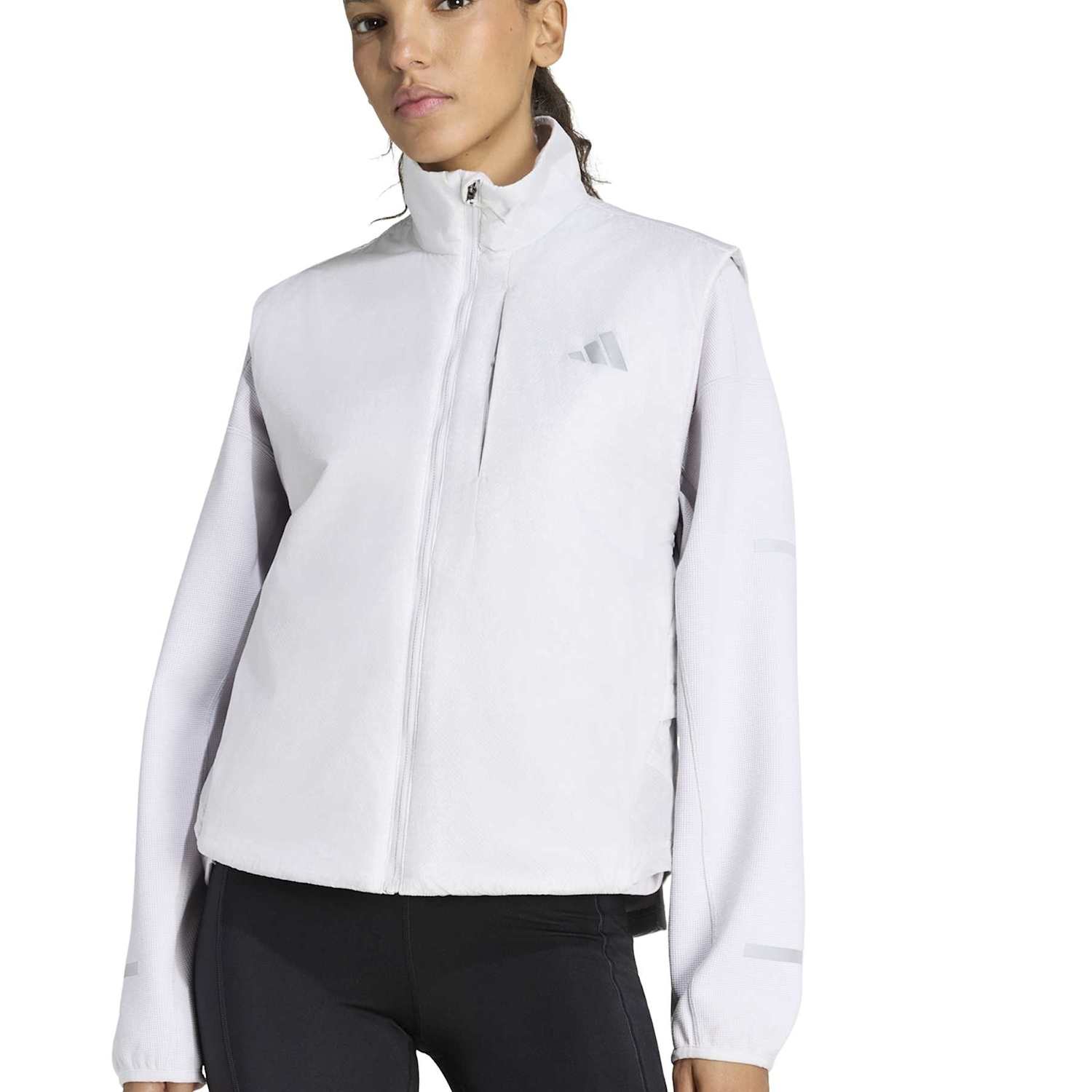 Adidas Women's Adi365 Lightweight Running Warm Vest - Small - Grey