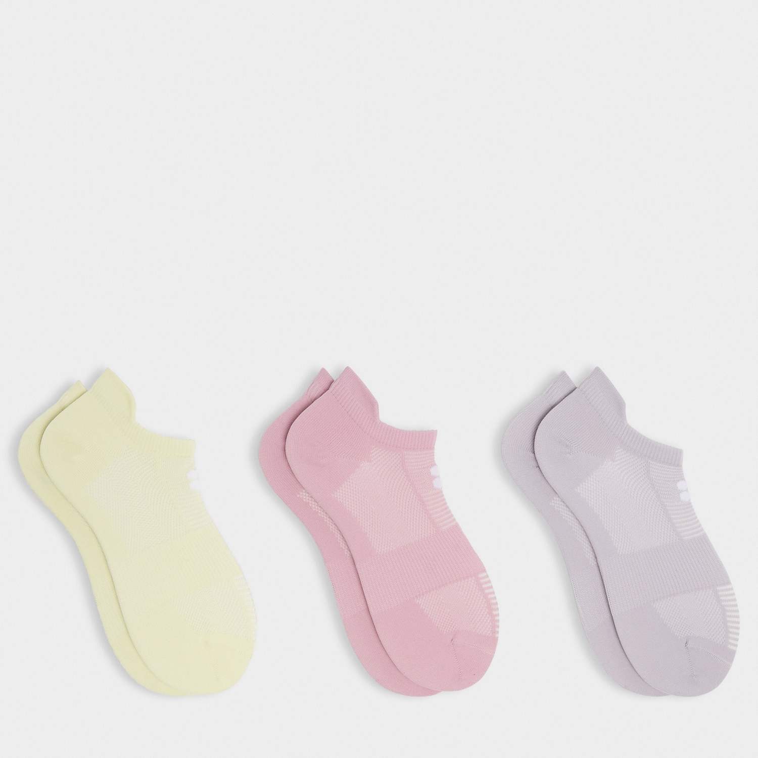 Sweaty Betty Women's 3 Pack Lightweight Trainer Socks - Small-Medium - Purple Mix
