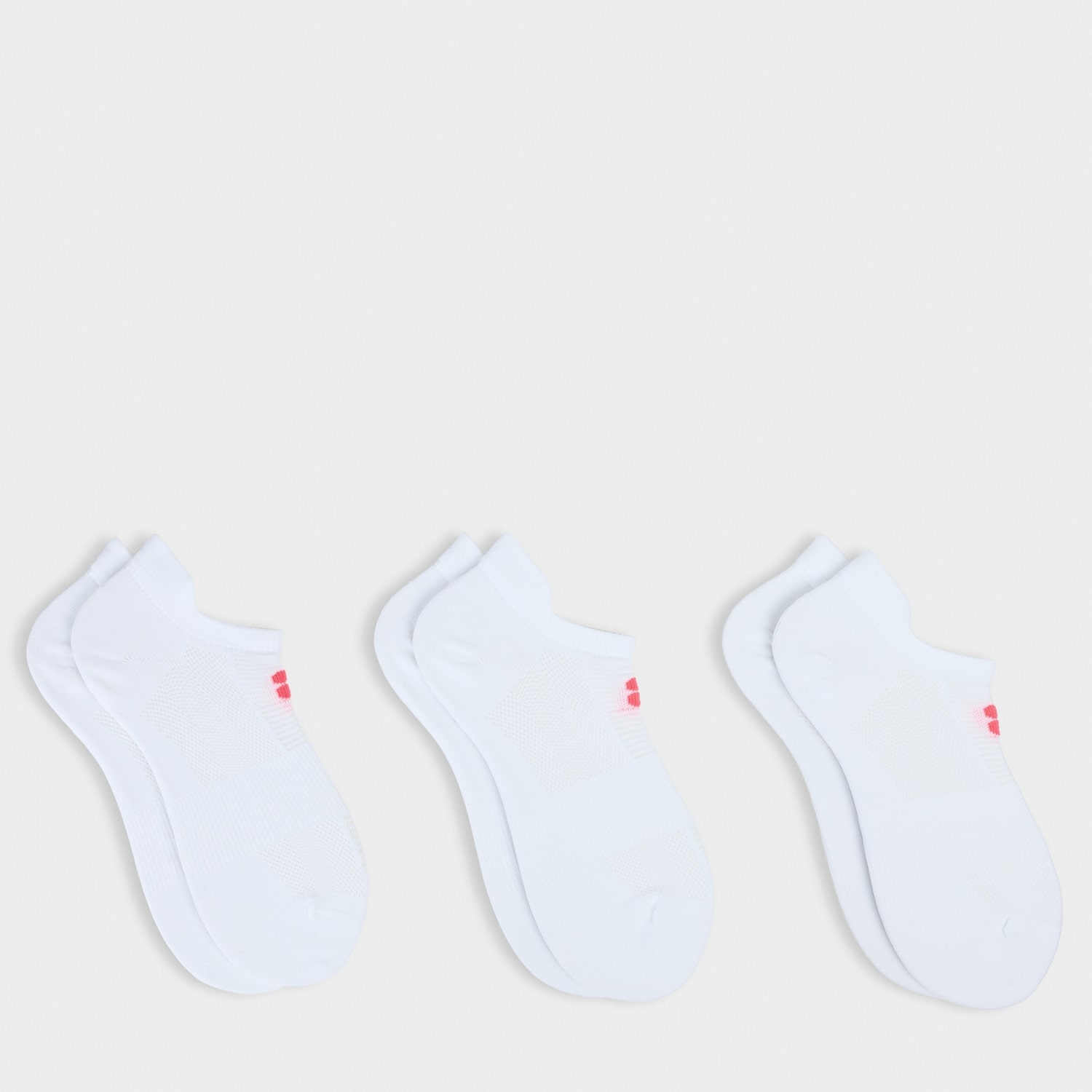 Sweaty Betty Women's 3 Pack Lightweight Trainer Socks - Medium-Large - White