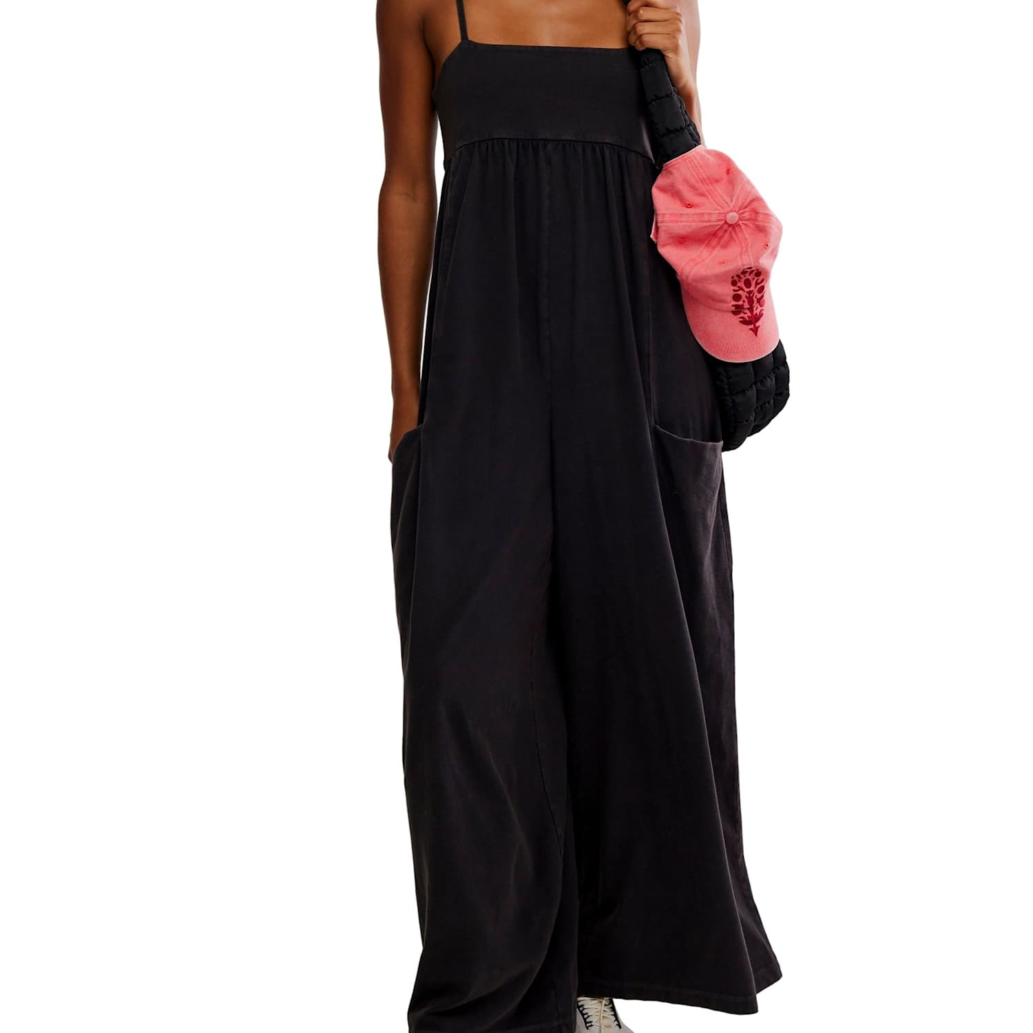 Fp Movement Women's Hot Shot Cotton Rich Jumpsuit - Medium - Black
