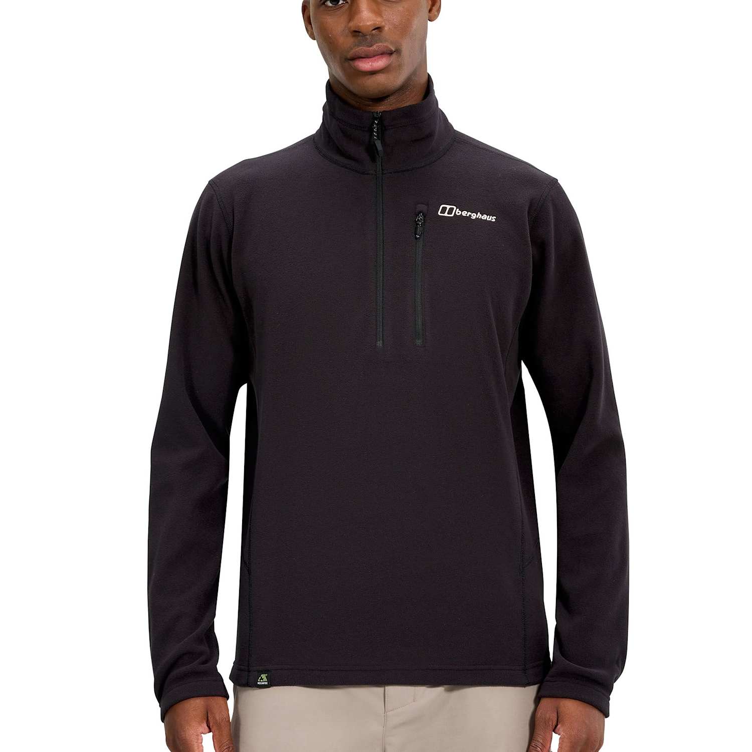 Berghaus Men's Prism Half Zip Sweatshirt - 2XL - Black/Black