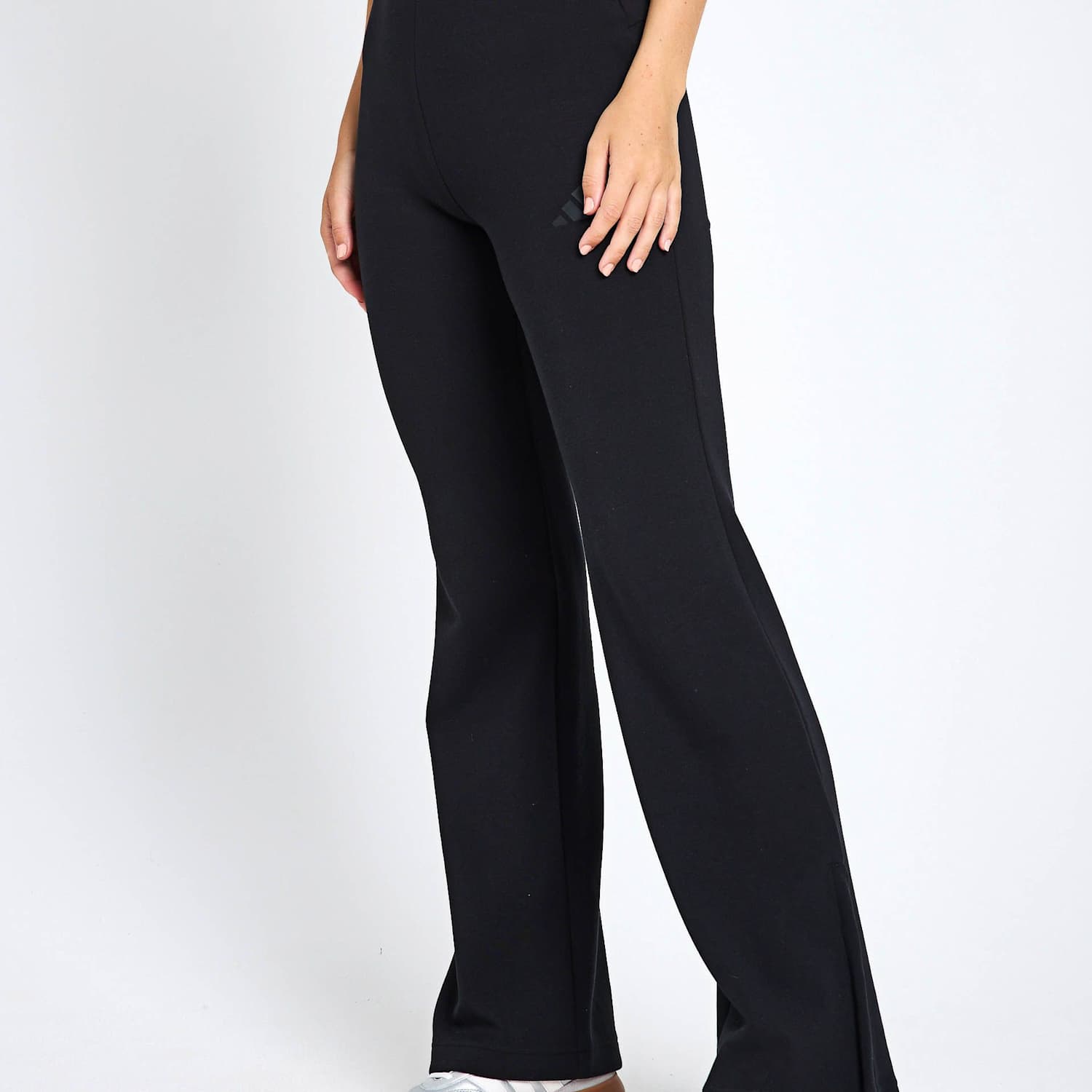 Adidas Women's Soft Lux Flared Joggers - Extra Small - Black