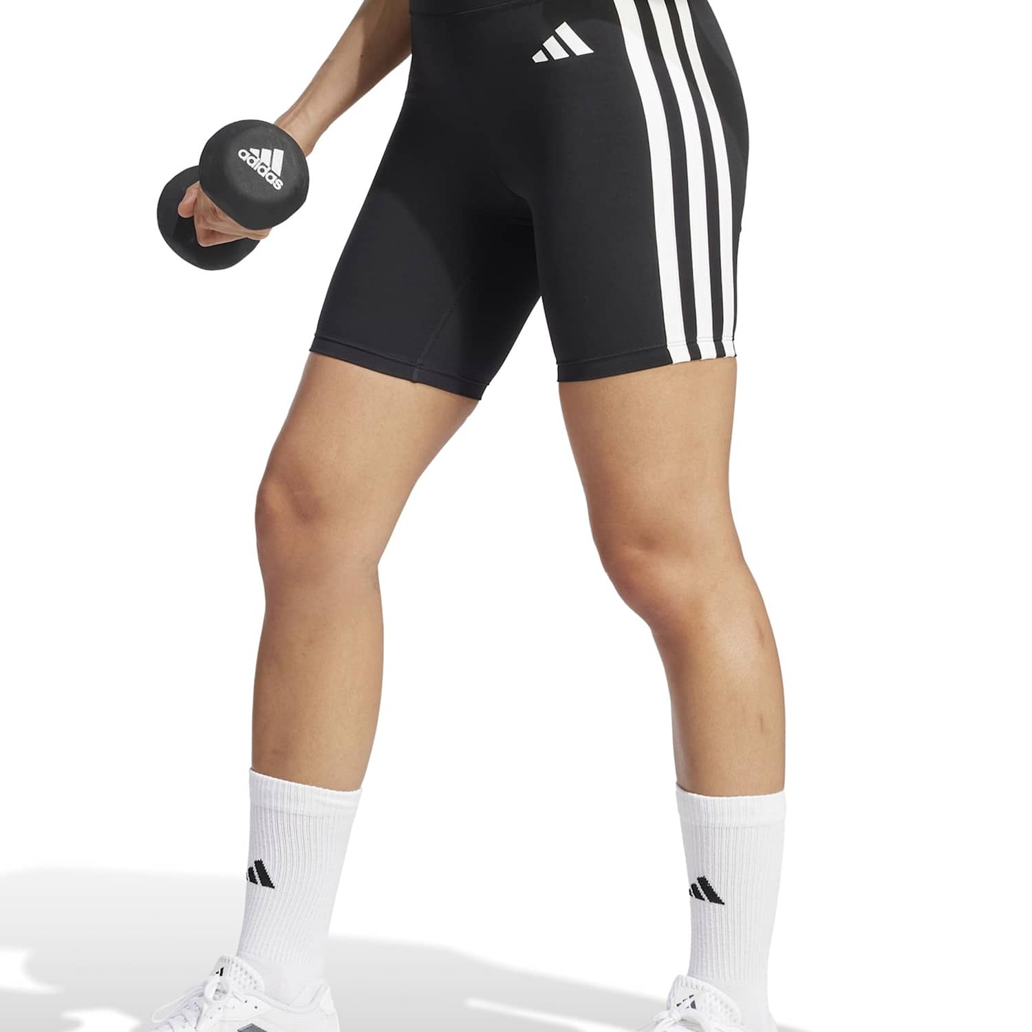 Adidas Women's Soft Lux High Waisted Shorts - Medium - Black