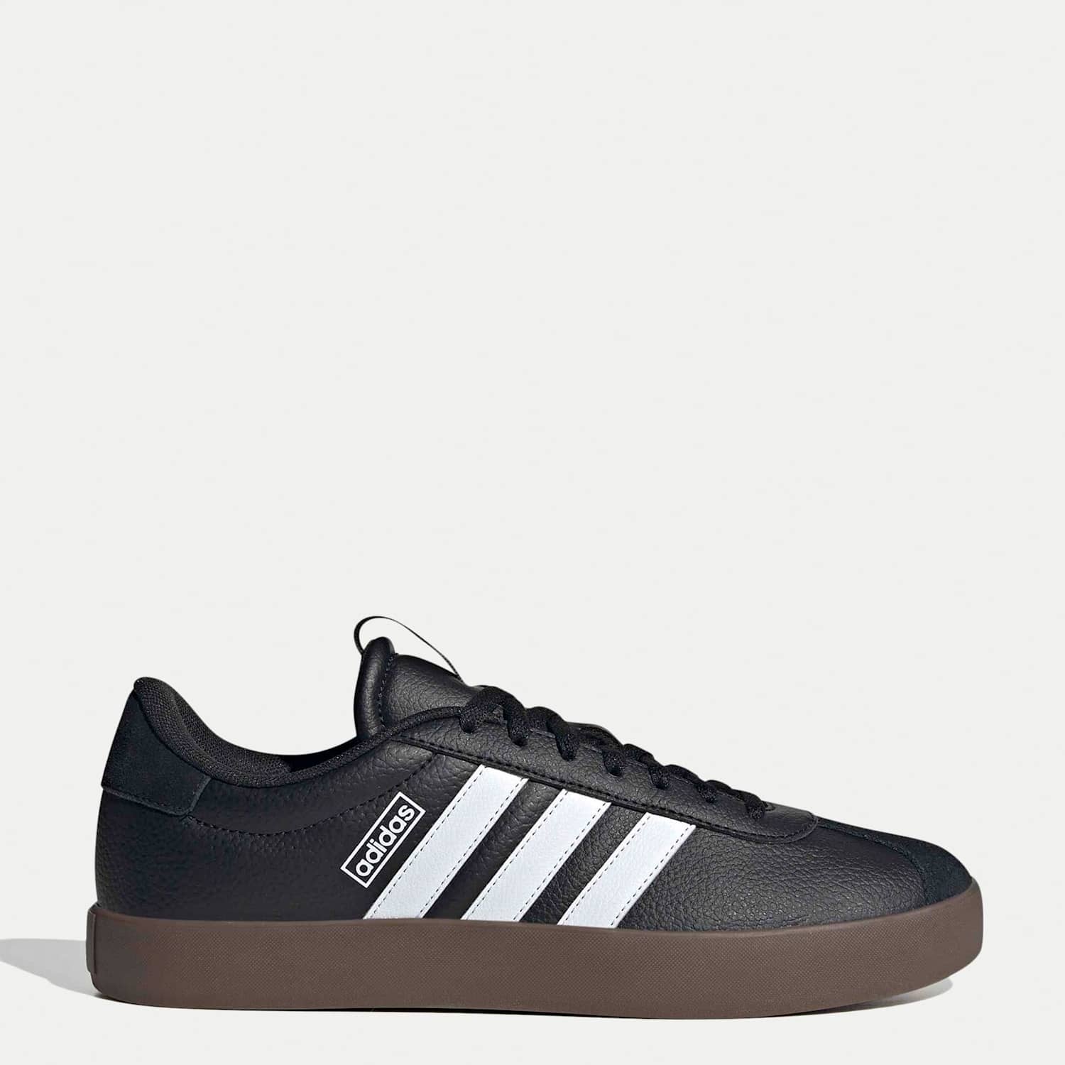 Adidas Men's VL Court 3.0 Leather Trainers - 12 - Black