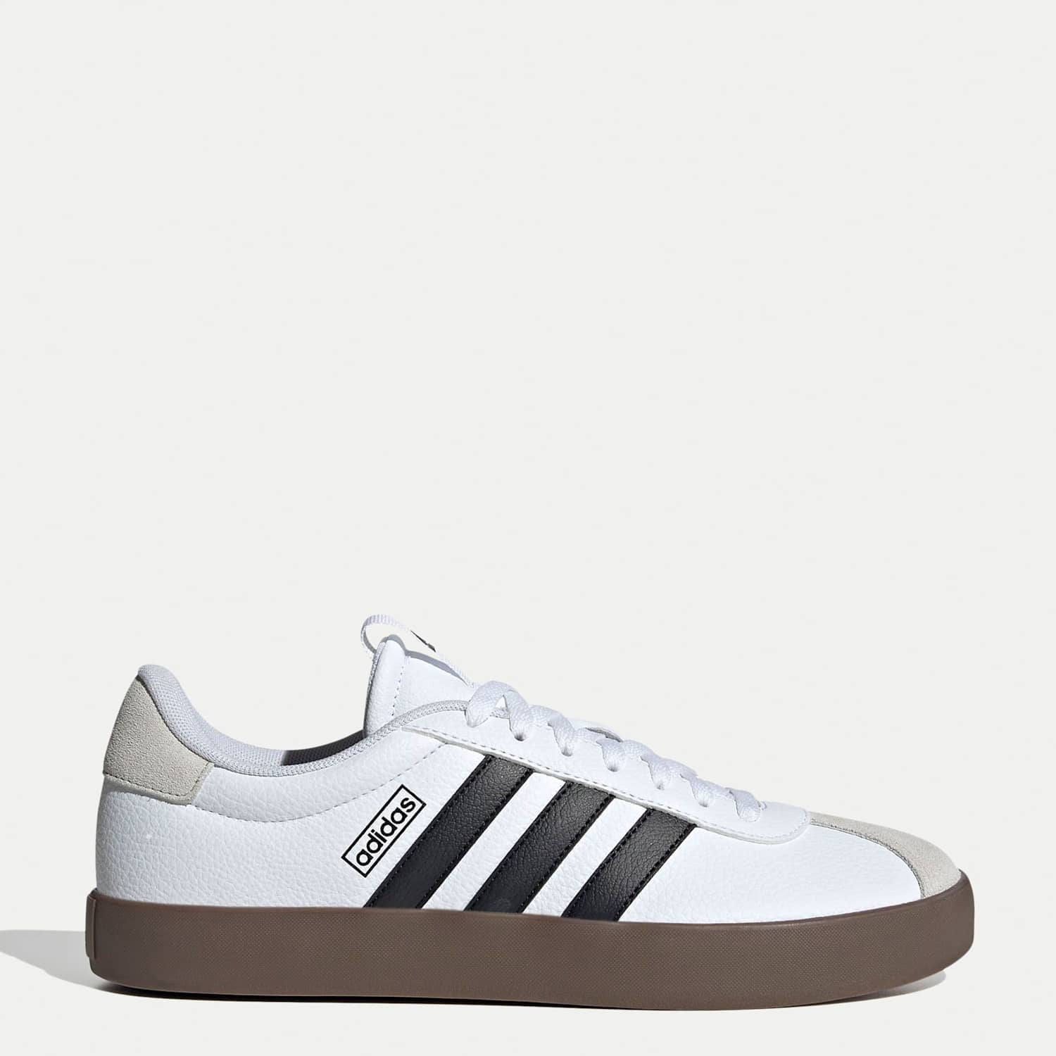 Adidas Men's VL Court 3.0 Leather Trainers - 12 - White Mix