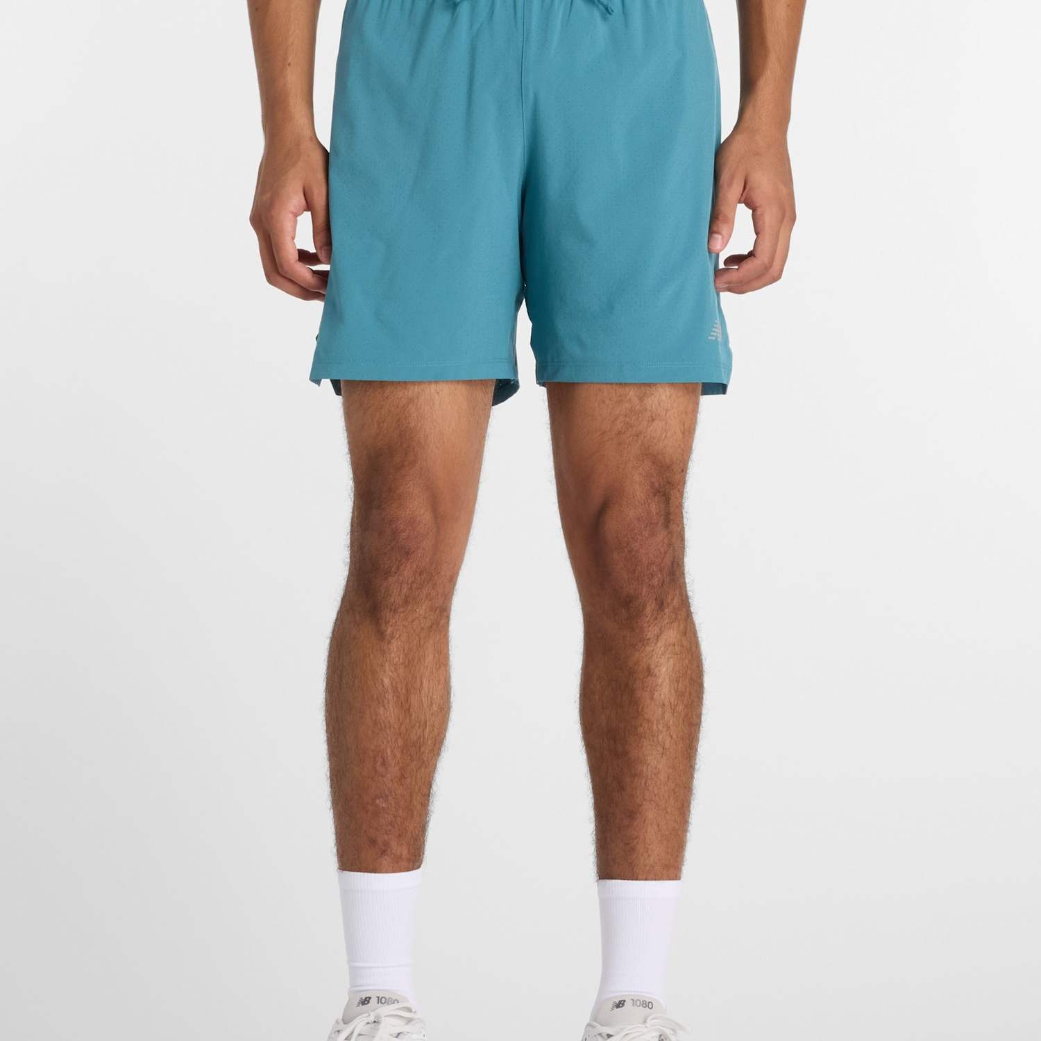 New Balance Men's Woven Stretch Longer Length Running Shorts - 2XL - Teal