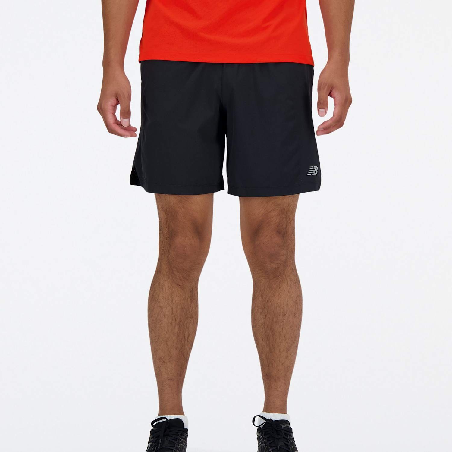 New Balance Men's Woven Stretch Longer Length Running Shorts - L - Black