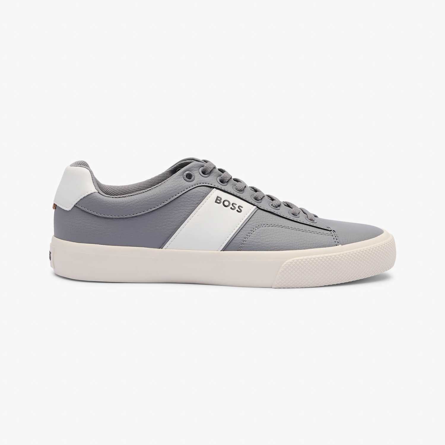 Boss Men's Aiden Tenn trainers - 8 - Medium Grey Mix - Available at M&S
