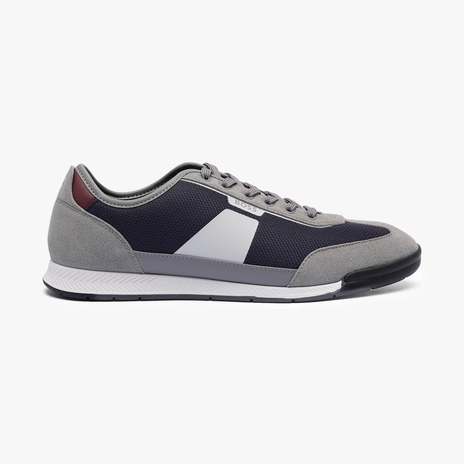 Boss Men's Lace Up Trainers - 9 - Blue Mix - Available at M&S