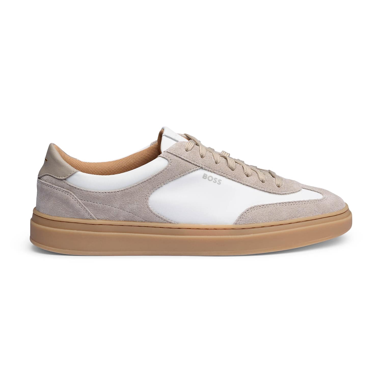 Hugo Men's Lace Up Trainers - 9 - Beige Mix - Available at M&S