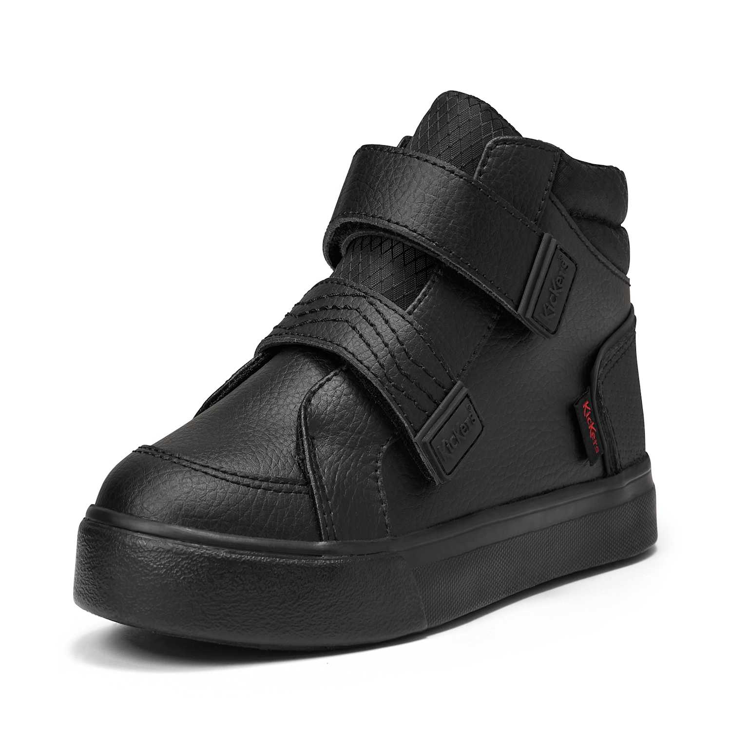 Kickers Boys Leather High Top School Shoes (7 Small-12 Small) - 9 - Black - Available at M&S