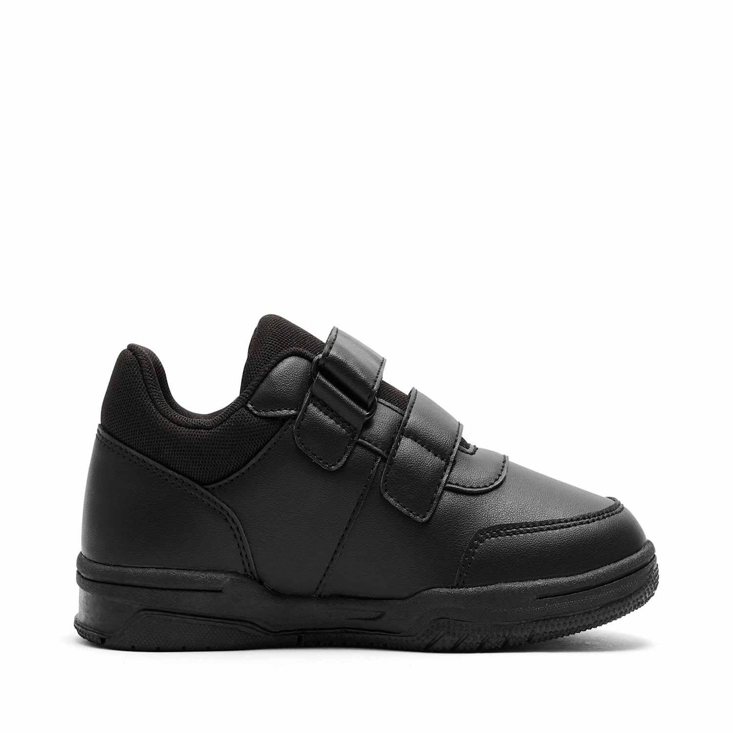 Kickers Boys Leather Riptape School Shoes (7 Small-12 Small) - 12 - Black - Available at M&S