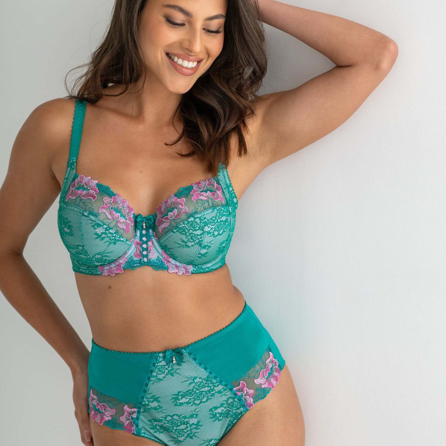 Pour Moi Women's Sofia Lace Embroidered Full Briefs - 18 - Pink Mix - Available at M&S