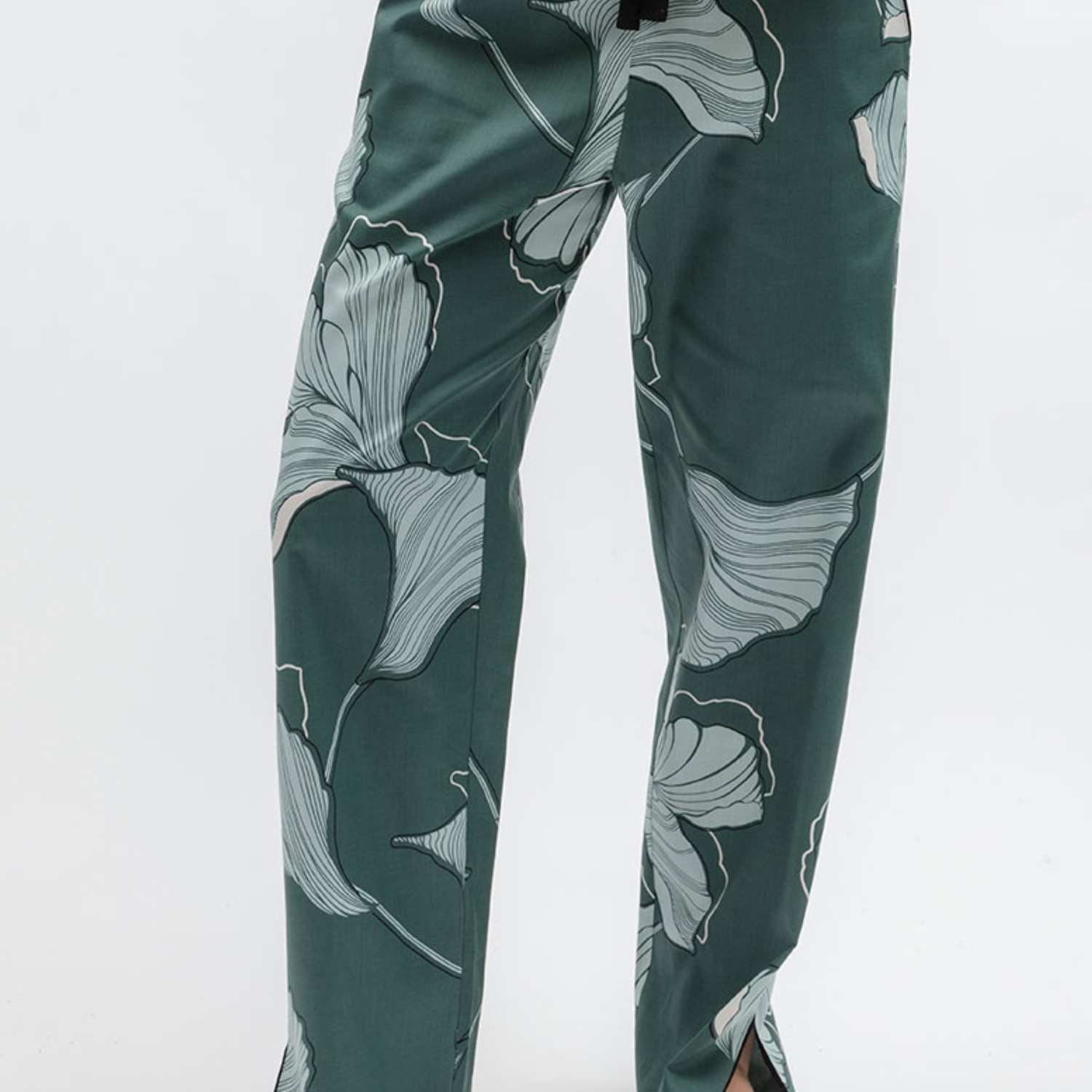 Cyberjammies Women's Cotton Rich Floral Pyjama Bottoms - 6 - Green Mix - Available at M&S