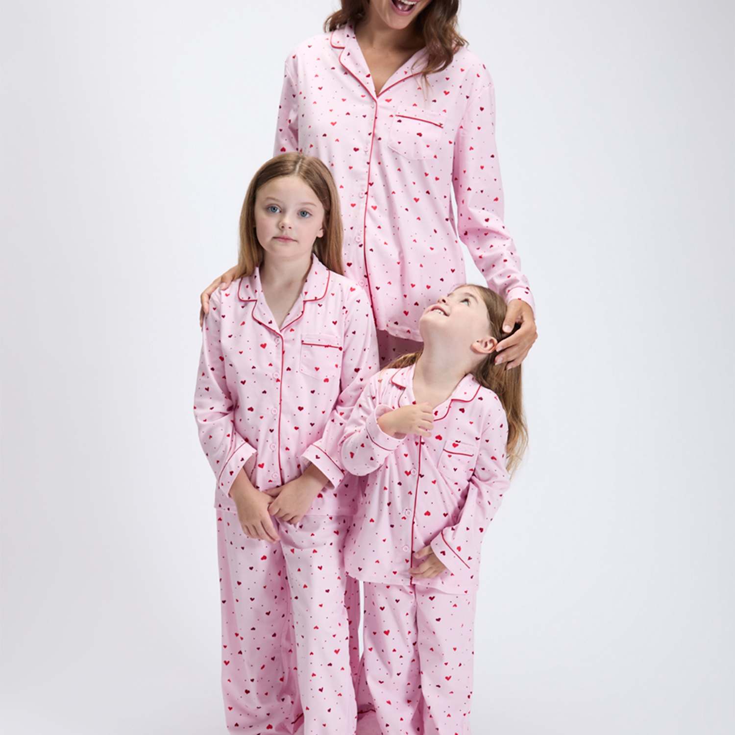 Boux Avenue Girls Fleece Heart Print Pyjamas in a Bag (2-12 Yrs) - 3-4 Years - Pink Mix - Available at M&S