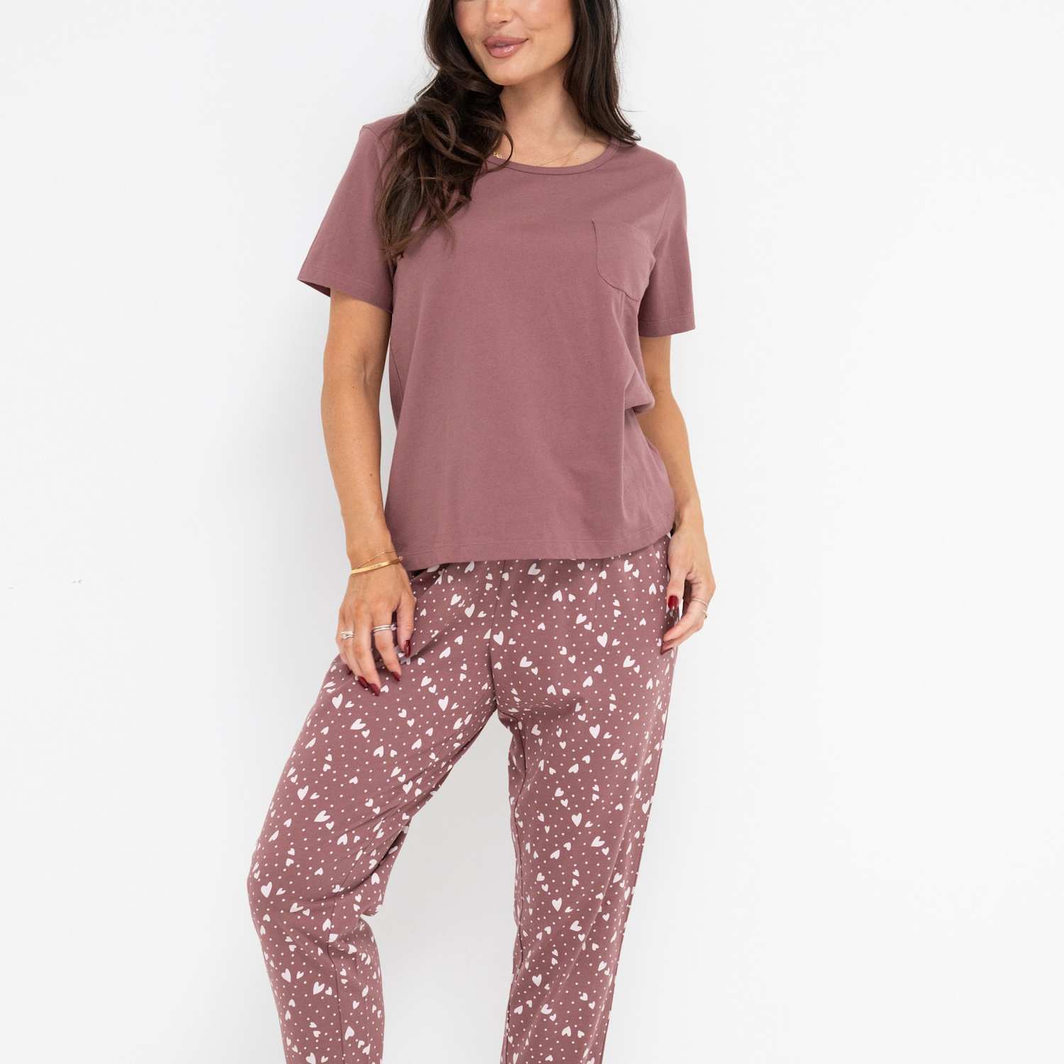 Pour Moi Women's Pure Cotton Printed Pyjama Set - 8 - Cream Mix - Available at M&S