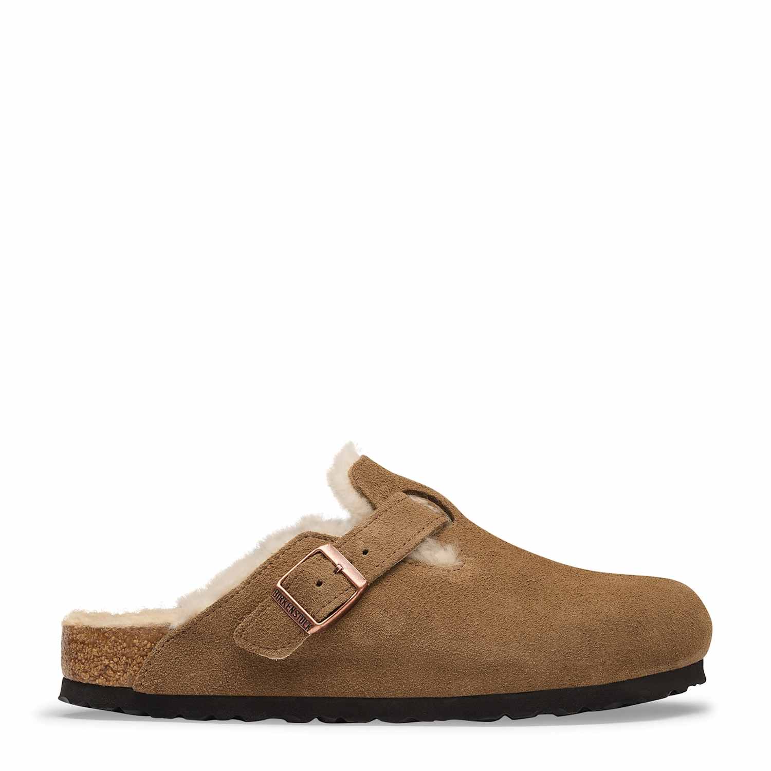 Birkenstock Women's Boston Shearling Lined Clog Mule Slippers - 4½ - Brown - Available at M&S