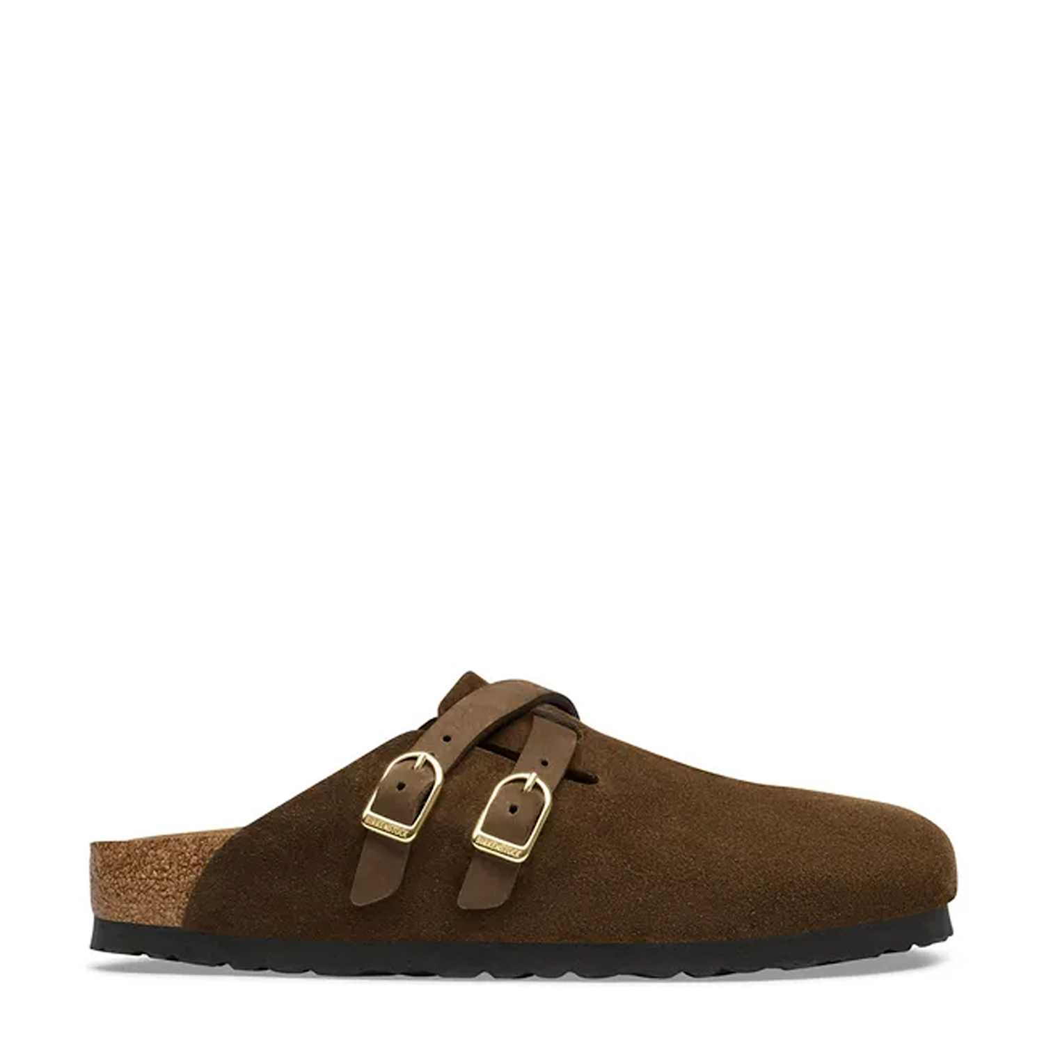 Birkenstock Women's Blair Suede Buckle Clogs - 4½ - Brown - Available at M&S