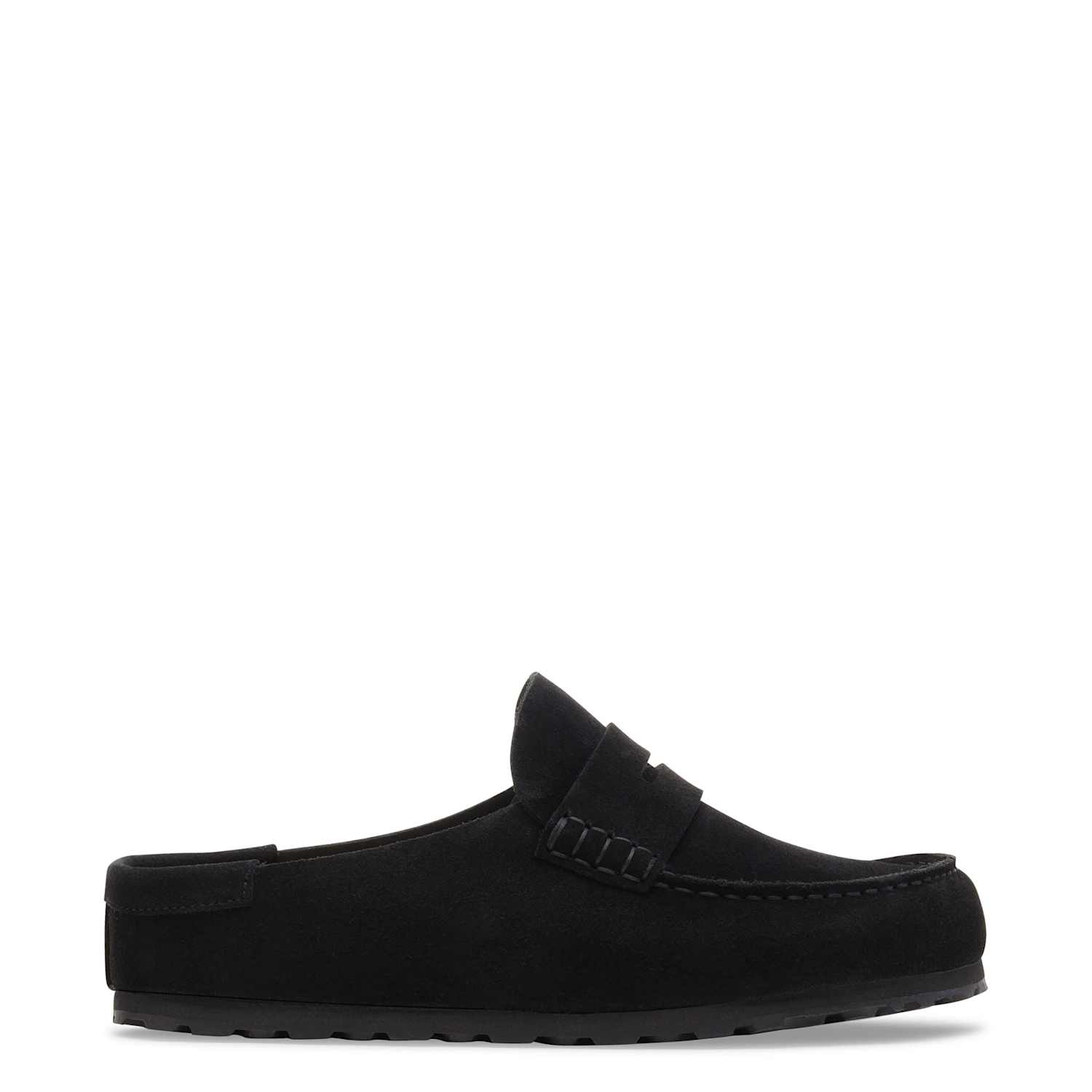 Birkenstock Women's Naples Wrapped Suede Flat Mules - 10½ - Black - Available at M&S