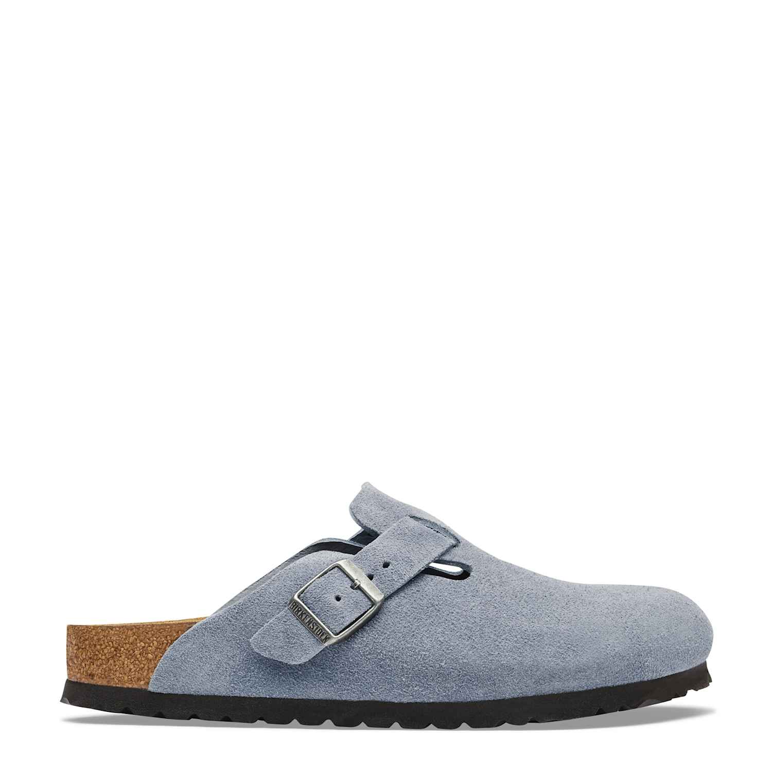 Birkenstock Women's Boston Suede Footbed Clog Mules - 5½ - Blue - Available at M&S