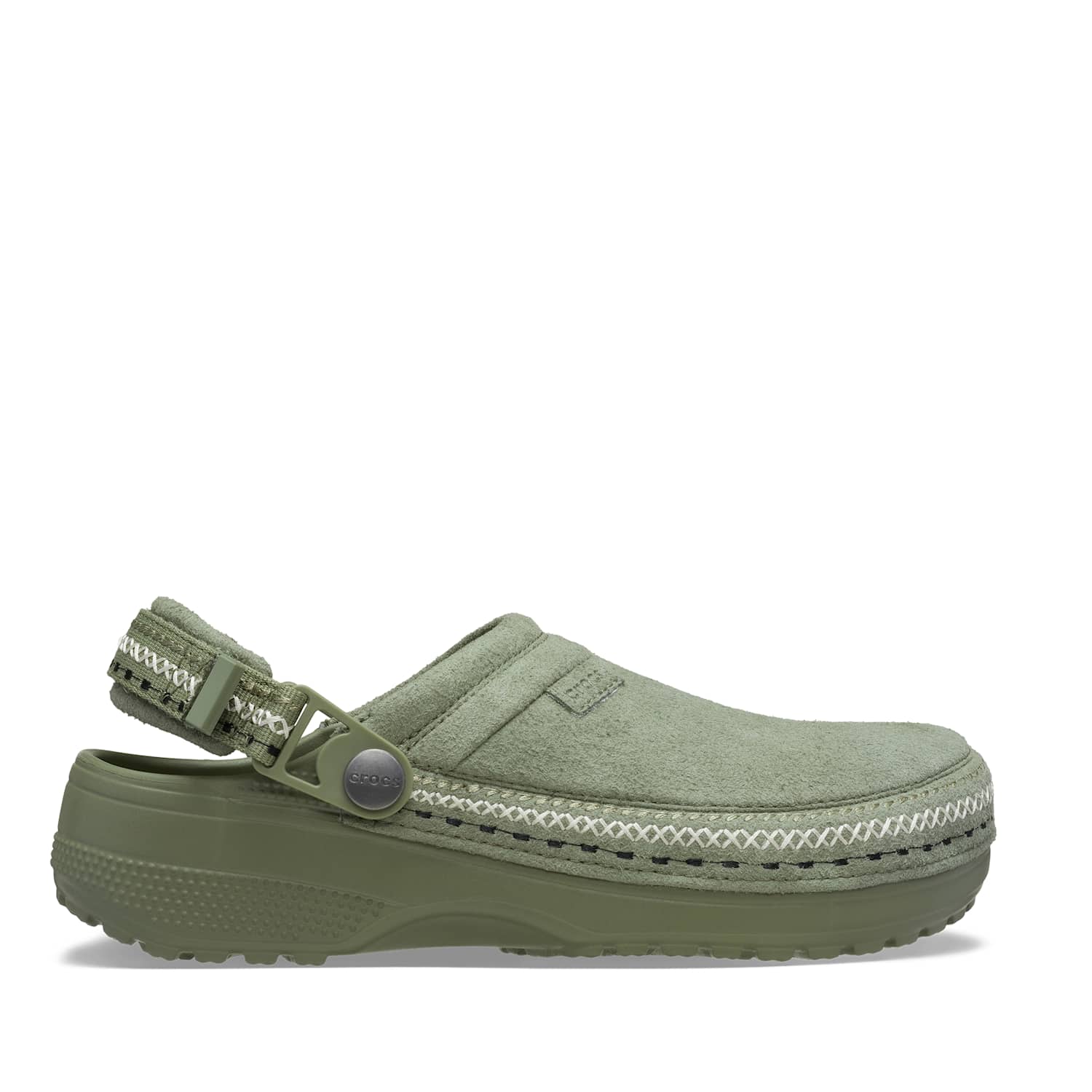 Crocs Women's Ankle Strap Flat Clogs - 6 - Green - Available at M&S