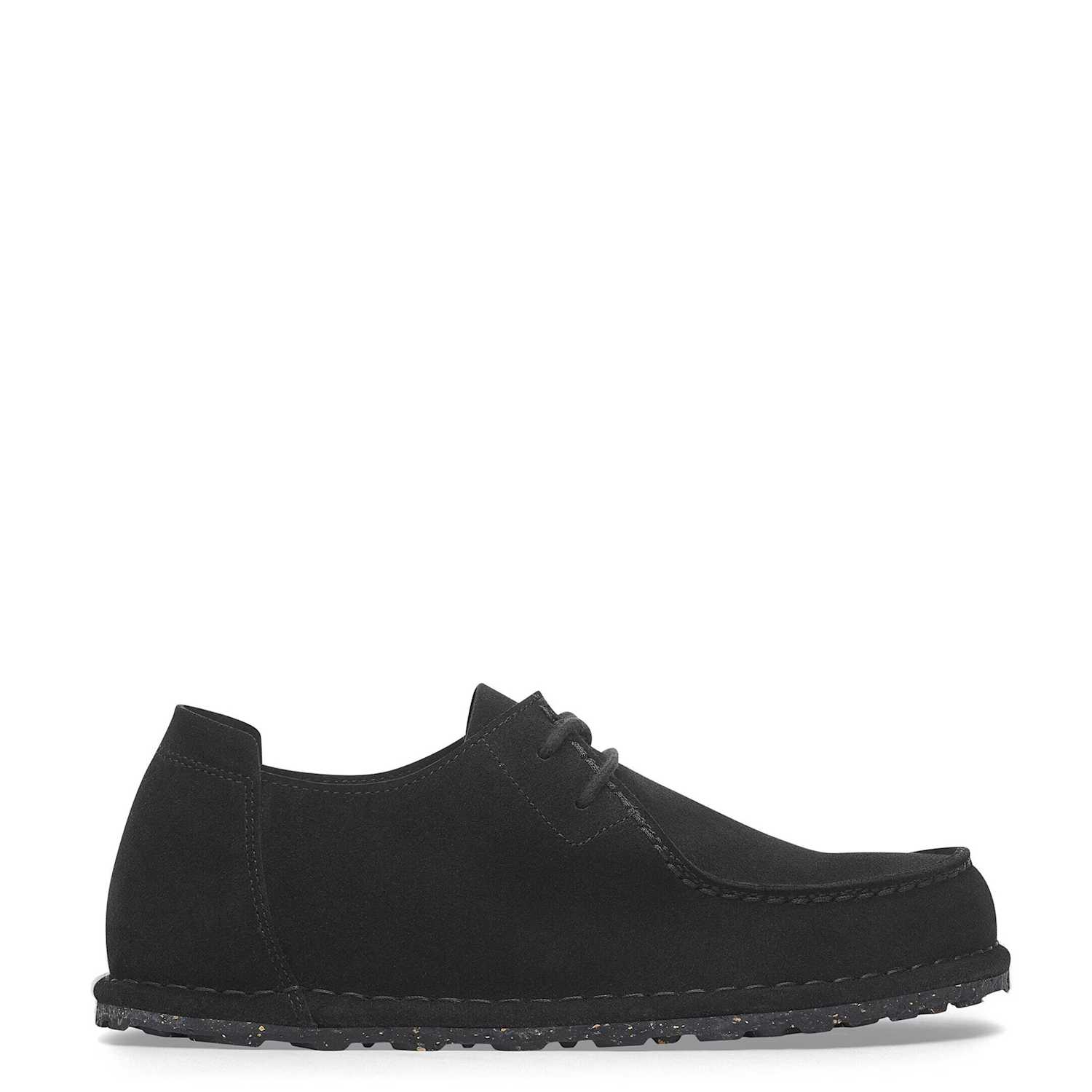 Birkenstock Women's Suede Lace Up Flat Moccasins - 5½ - Black - Available at M&S