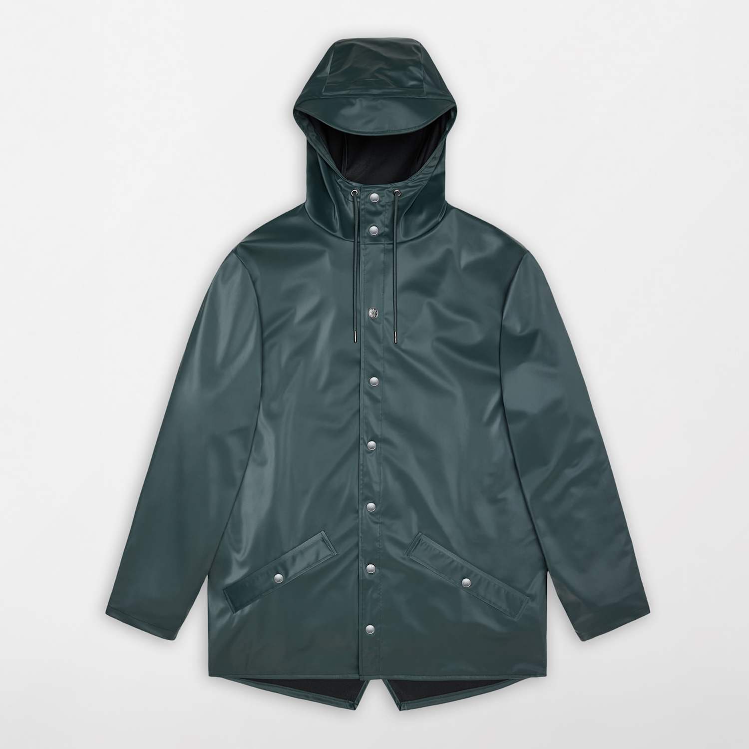 Rains Waterproof Hooded Rain Jacket - Extra Large - Dark Teal - Available at M&S