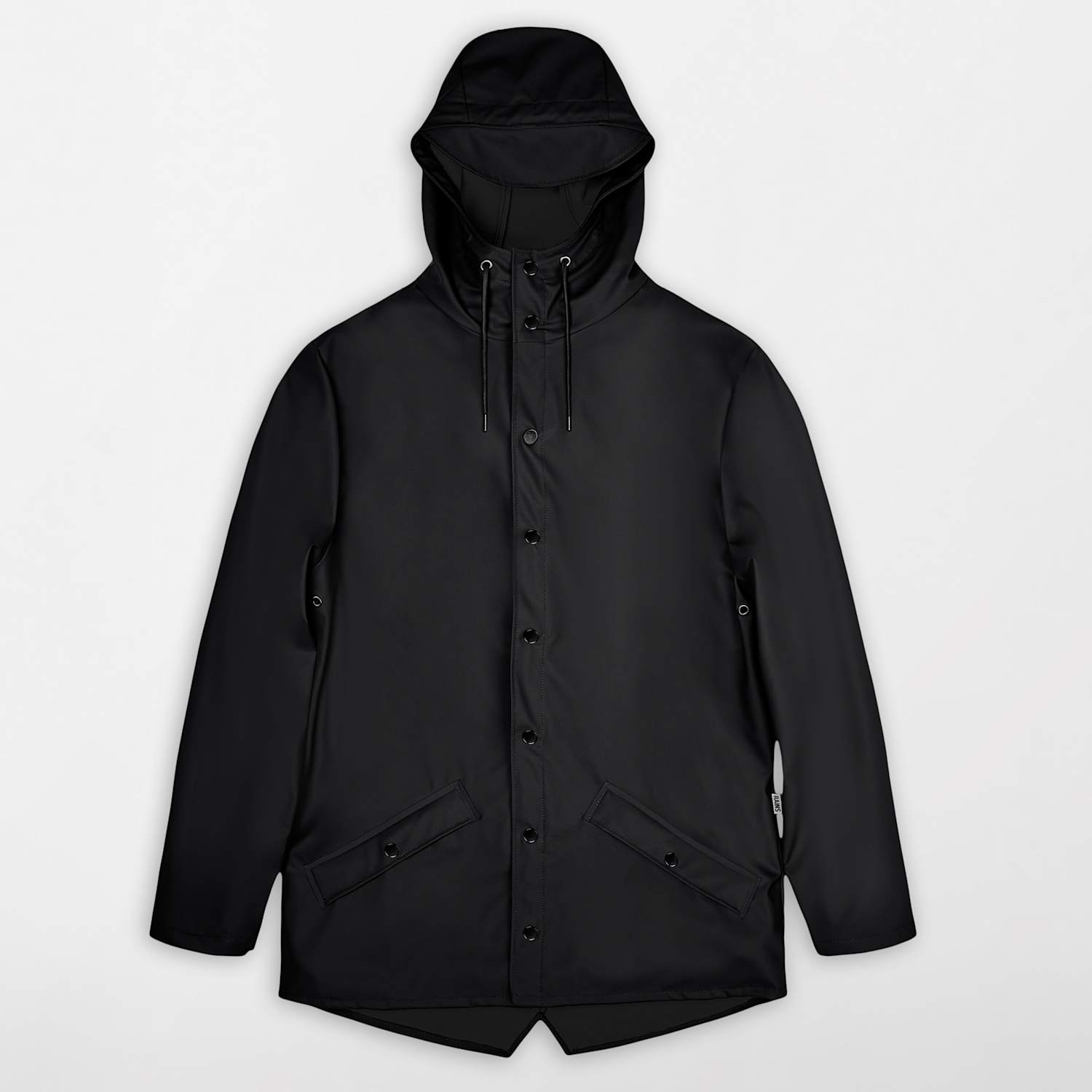 Rains Waterproof Hooded Rain Jacket - Extra Large - Black - Available at M&S