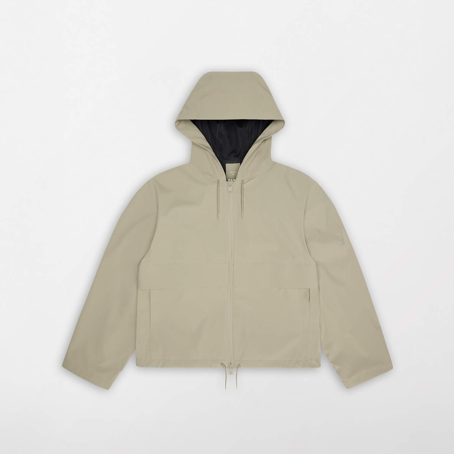 Rains Women's Suva Waterproof Hooded Cropped Rain Jacket - Medium - Beige - Available at M&S