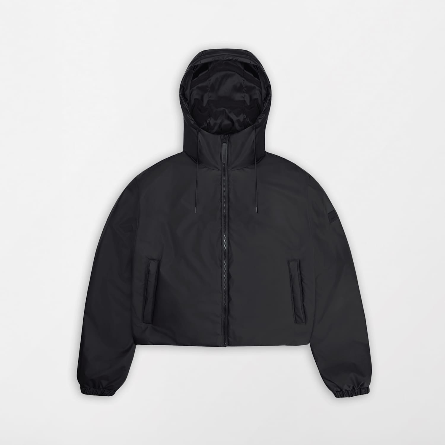 Rains Women's Lohja Waterproof Cropped Rain Jacket - Large - Black - Available at M&S