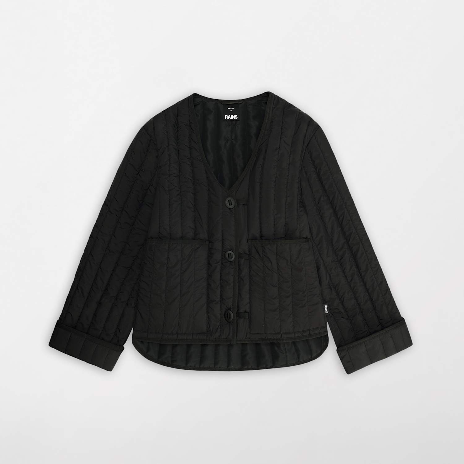 Rains Women's Banja Quilted Liner Jacket - Large - Black - Available at M&S