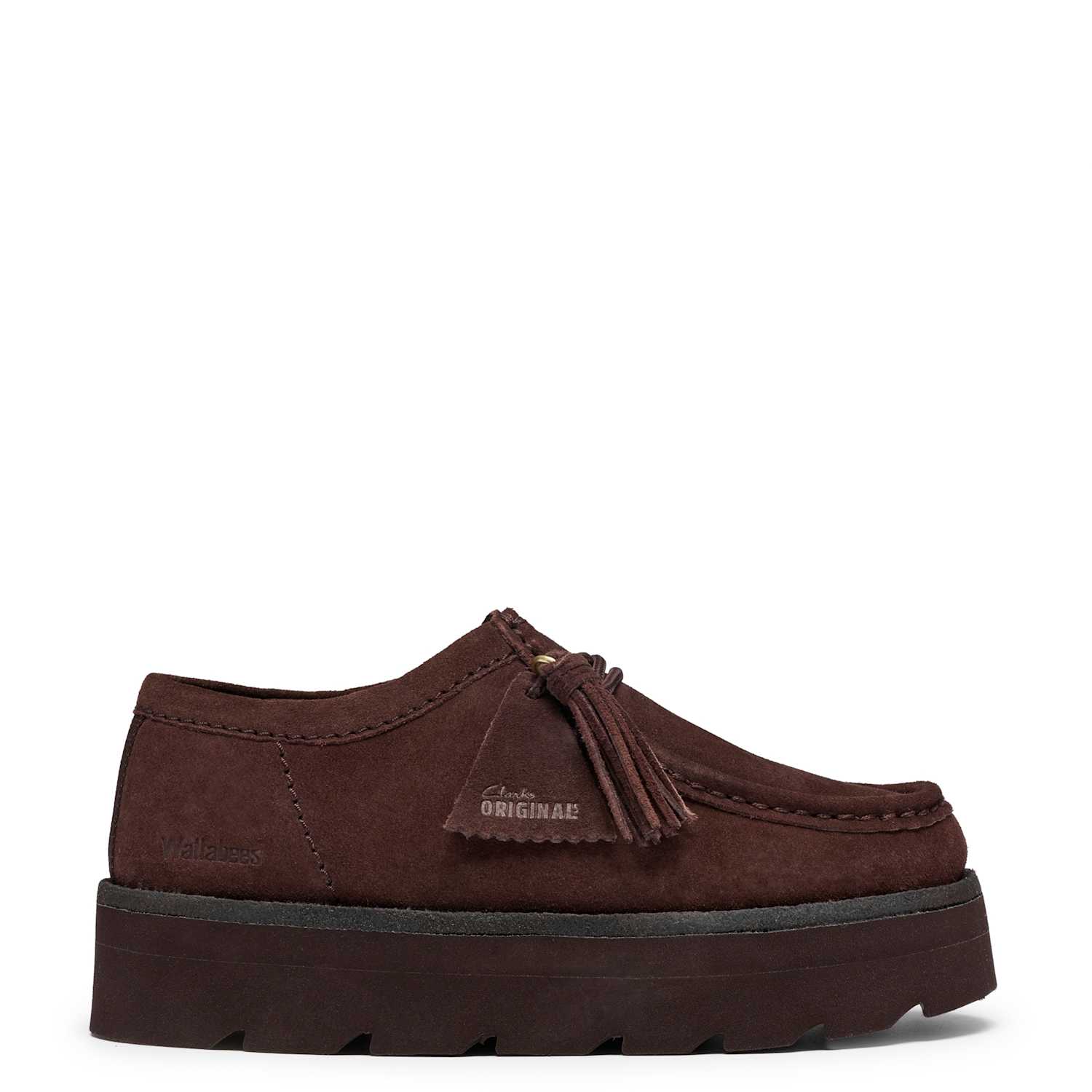 Clarks Women's Originals Meare Walla Flatform Shoes - 7½ - Chocolate - Available at M&S