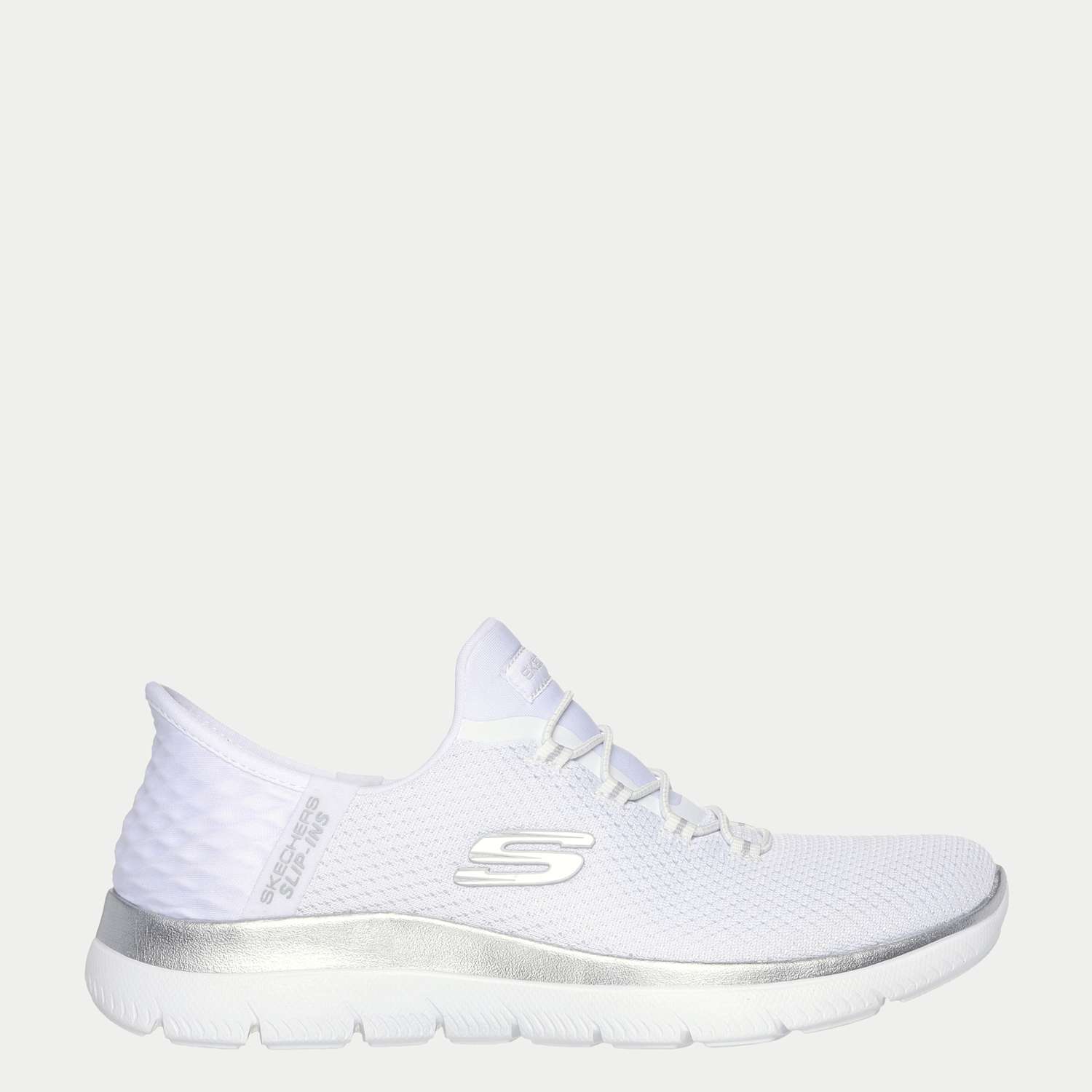 Skechers Women's Summits Diamond Dream Slip-ins Trainers - 8 - White - Available at M&S