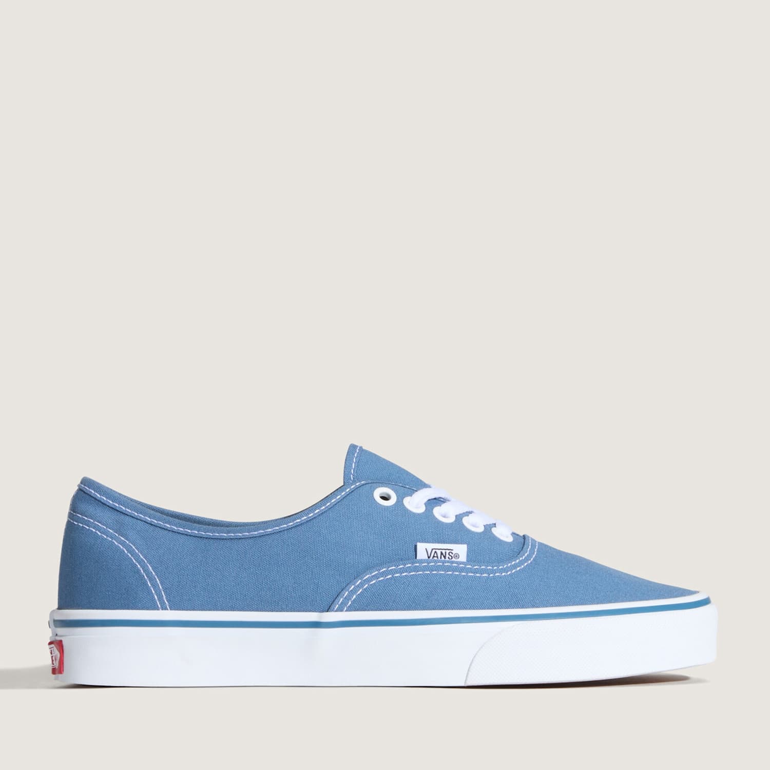 Vans Women's Authentic Canvas Retro Trainers - 5 - Medium Blue - Available at M&S