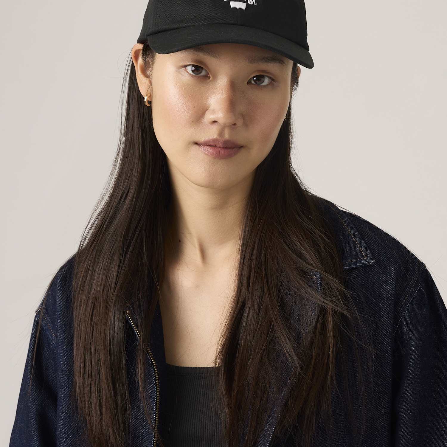 Levi's Women's Pure Cotton Logo Cap - Black - Available at M&S