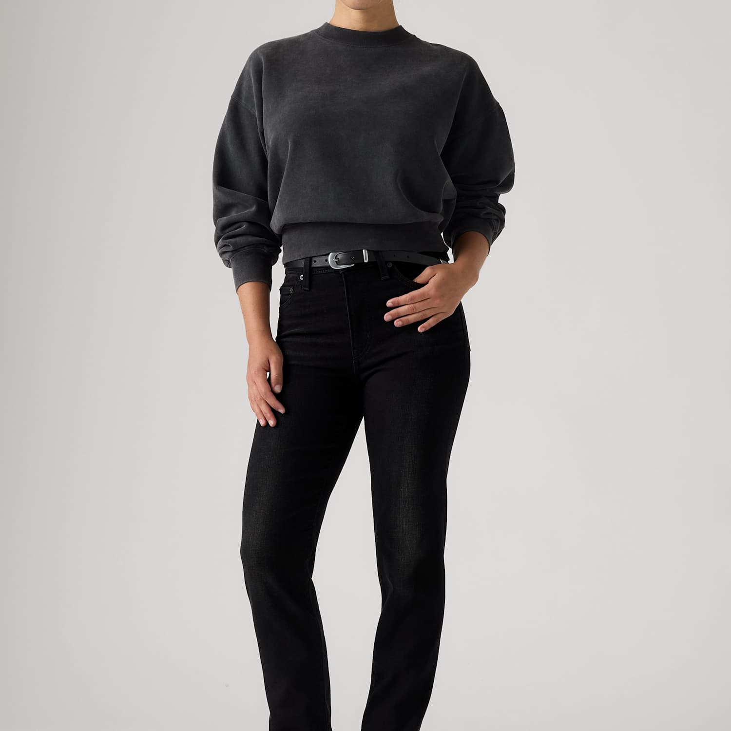 Levi's Women's 722 High Rise Slim Jeans - 31/31in - Black - Available at M&S