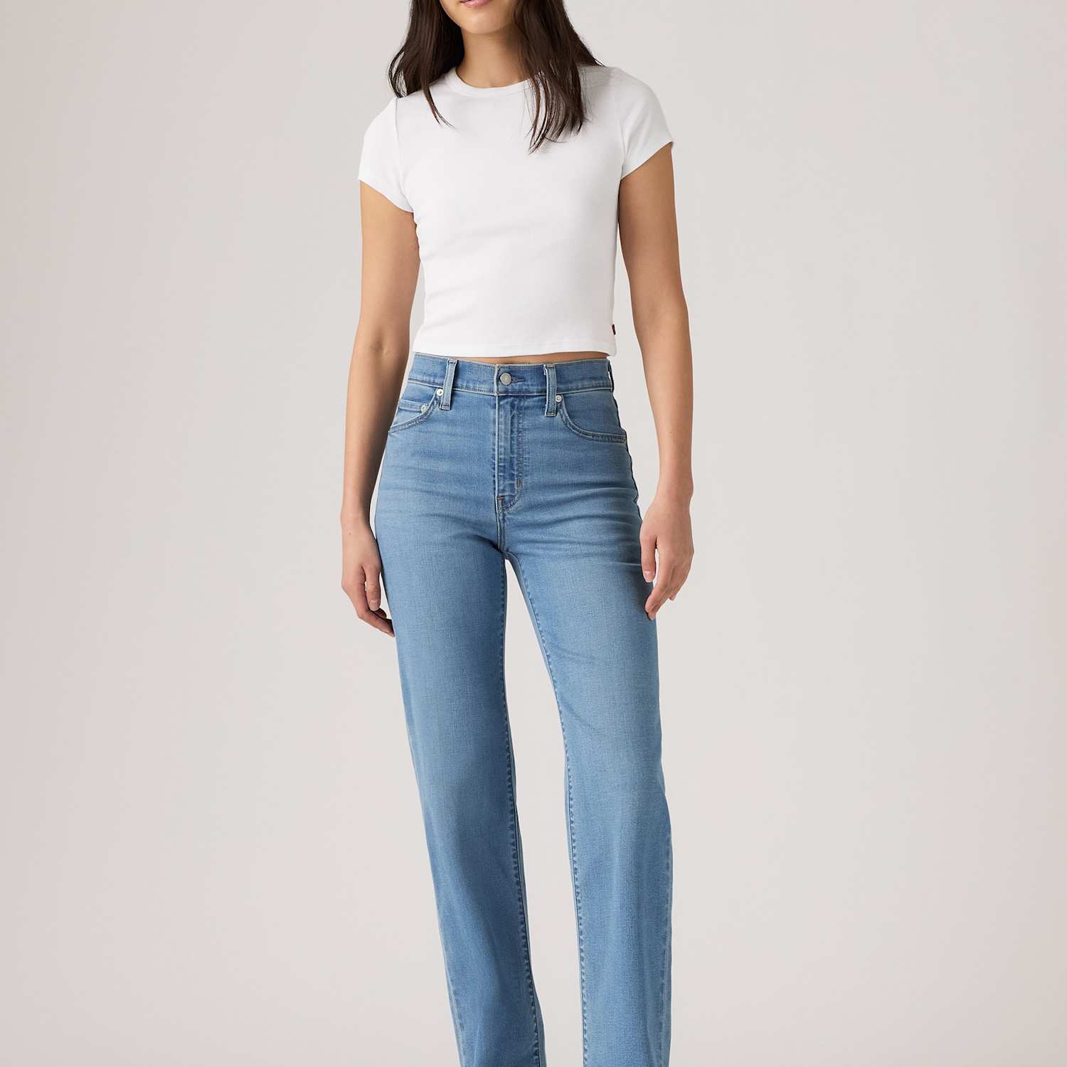 Levi's Women's 723 High Rise Straight Jeans - 31/30in - Light Blue - Available at M&S