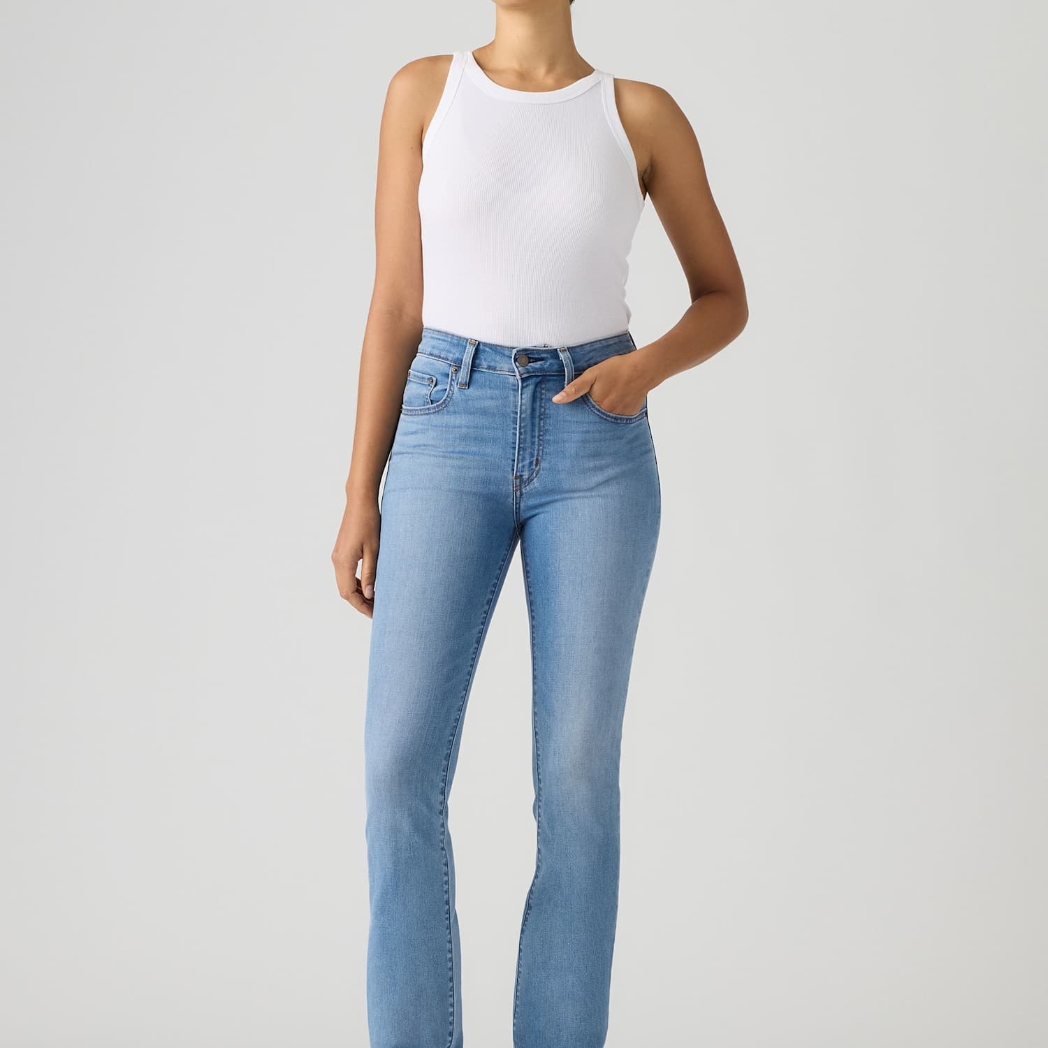 Levi's Women's 725 High Rise Bootcut Jeans - 31/32in - Mid Blue - Available at M&S