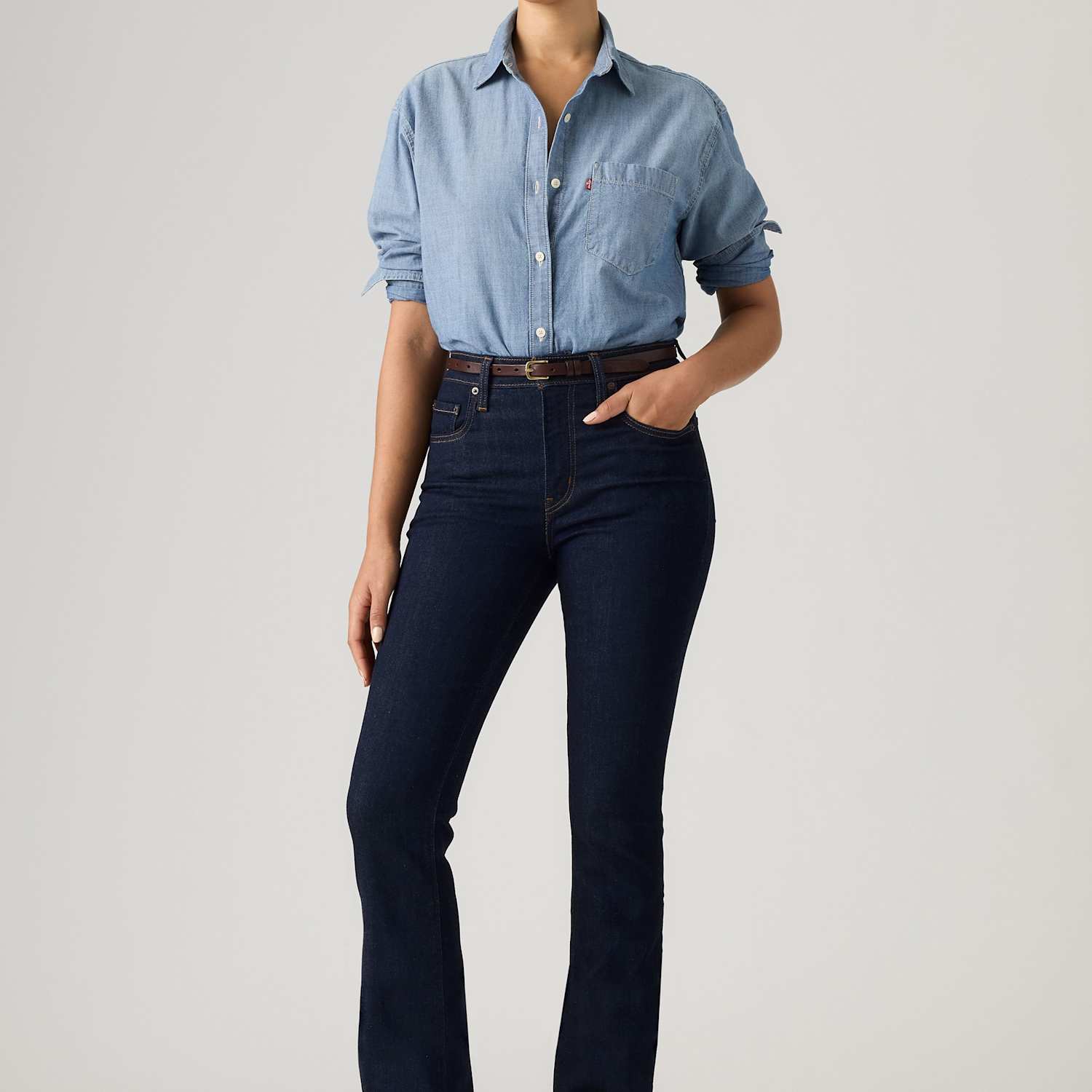 Levi's Women's 725 High Rise Bootcut Jeans - 29/32in - Indigo - Available at M&S