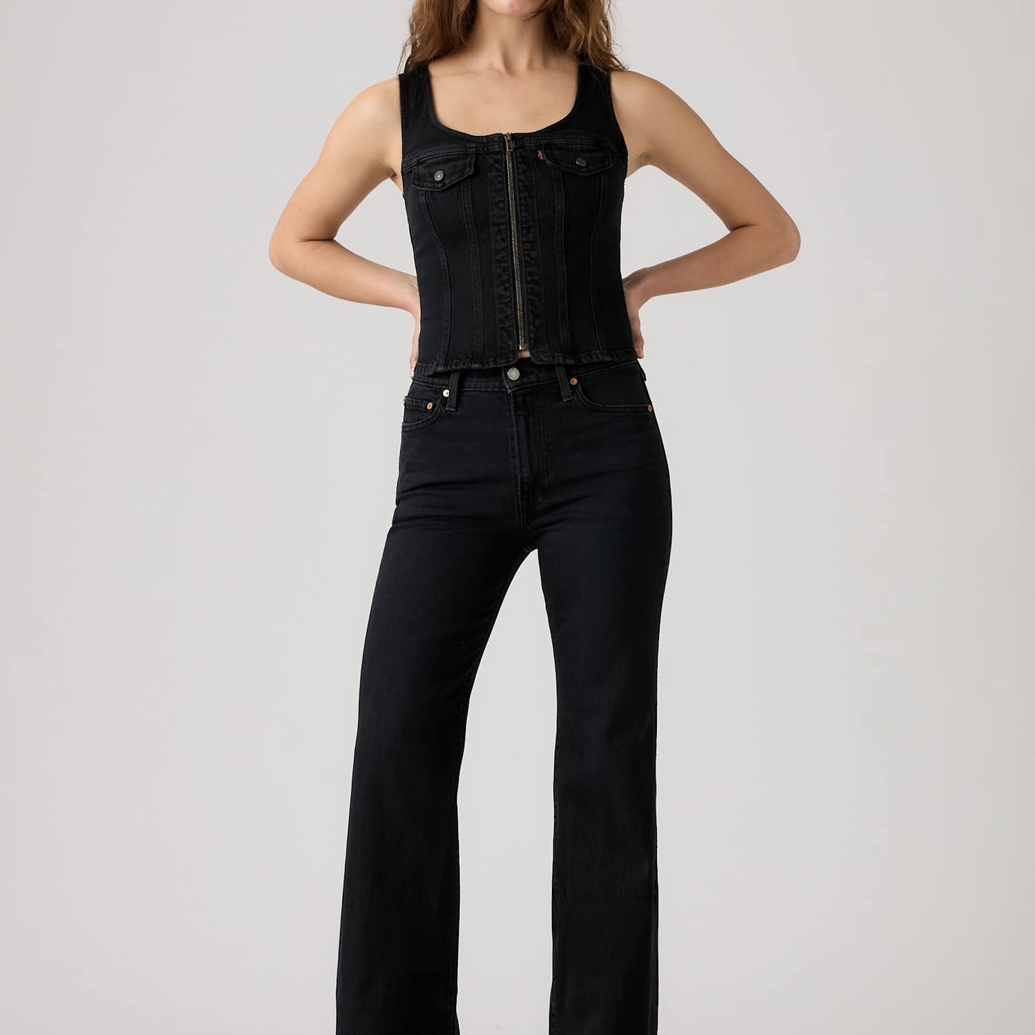 Levi's Women's Ribcage Flare Jeans - 30/32in - Black - Available at M&S