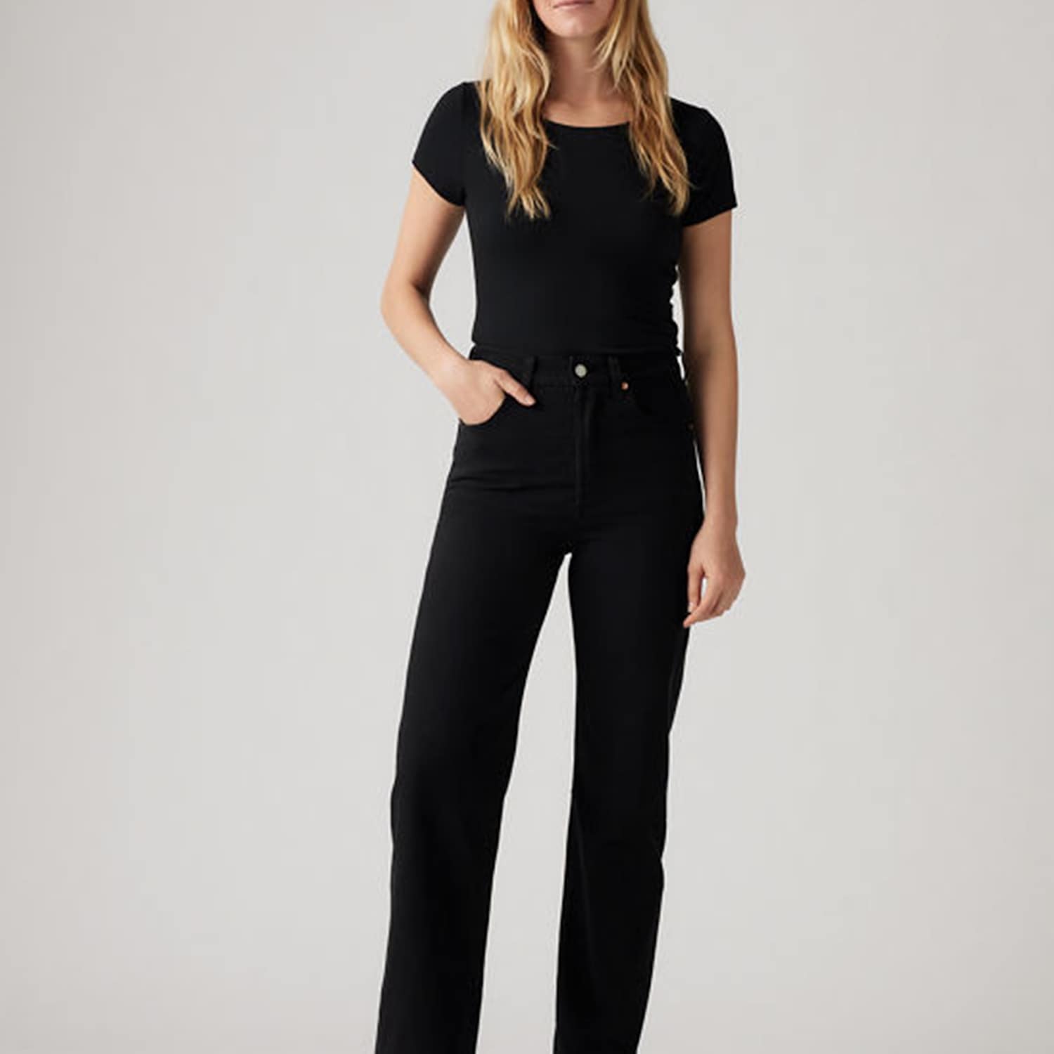 Levi's Women's Ribcage Straight Ankle Jeans - 28/31in - Dark Blue - Available at M&S
