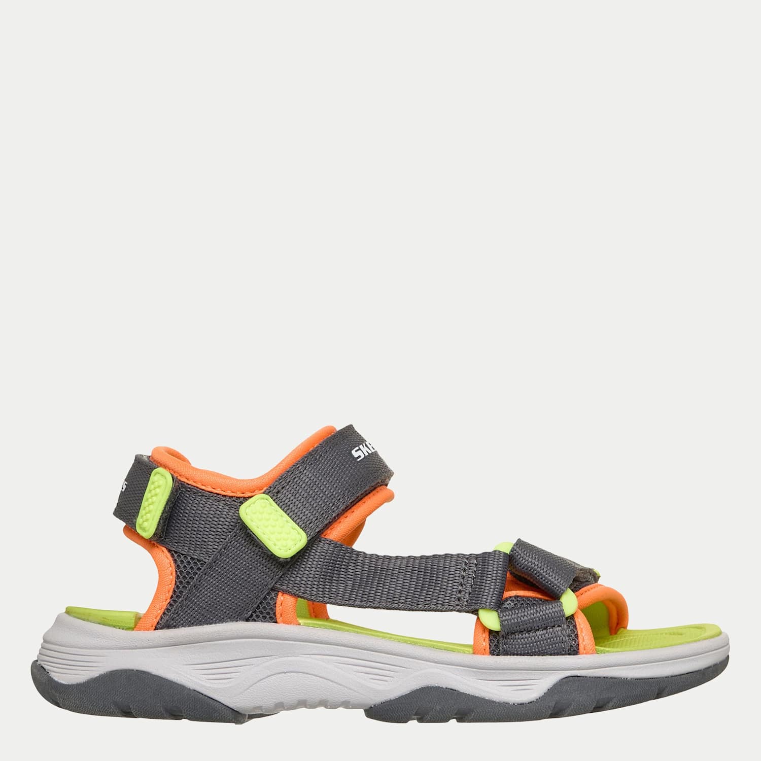 Skechers Boys Tread Seeker Riptape Sandals (9.5 Small-4 Large) - 11½ - Charcoal Mix - Available at M&S