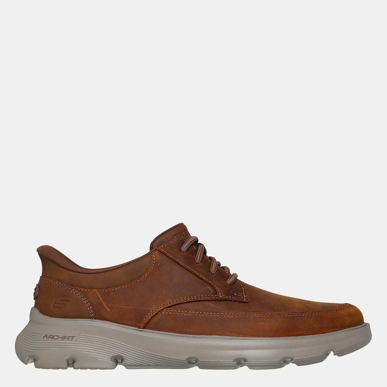 Men's Skechers Slip-ins: Arch Fit Garza - Rowan - 9 - Dark Brown - Available at M&S