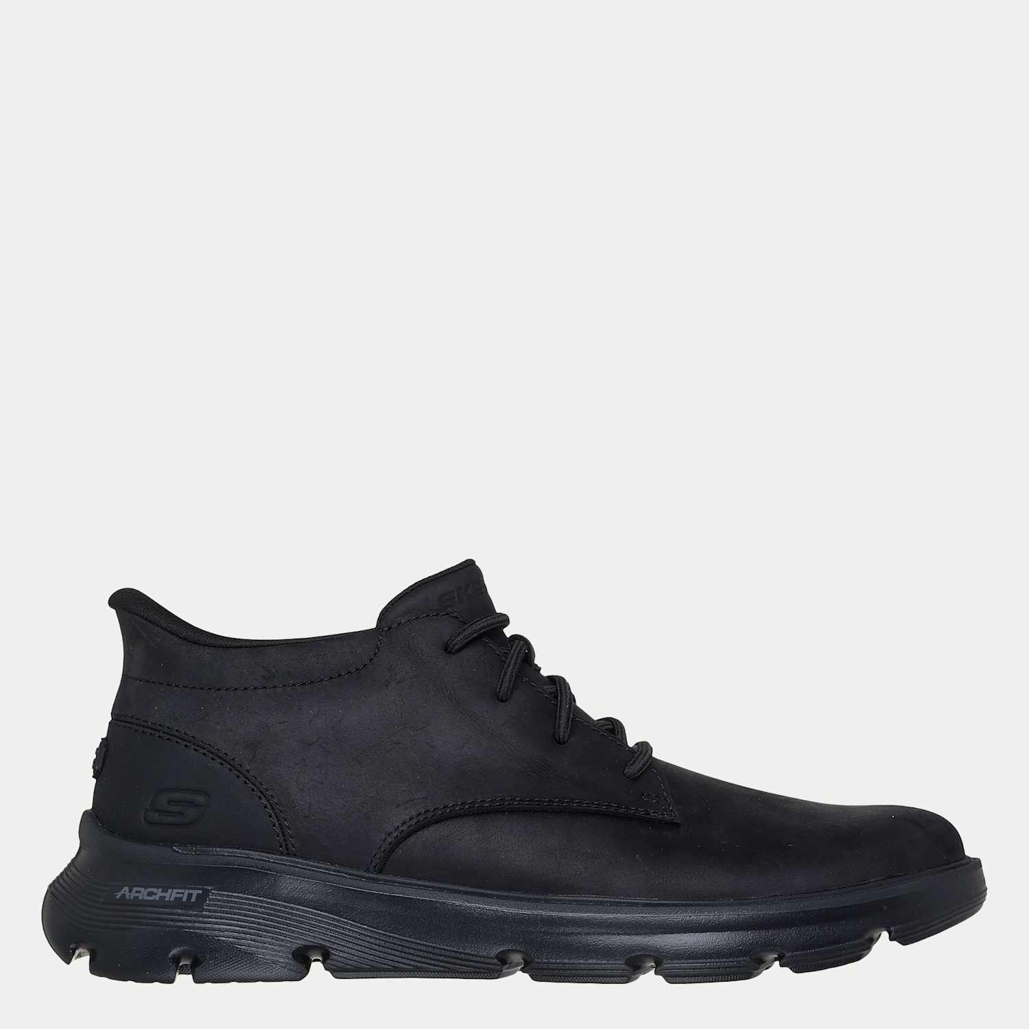 Skechers Men's Arch Fit Garza Chukka Boots - 9 - Black - Available at M&S