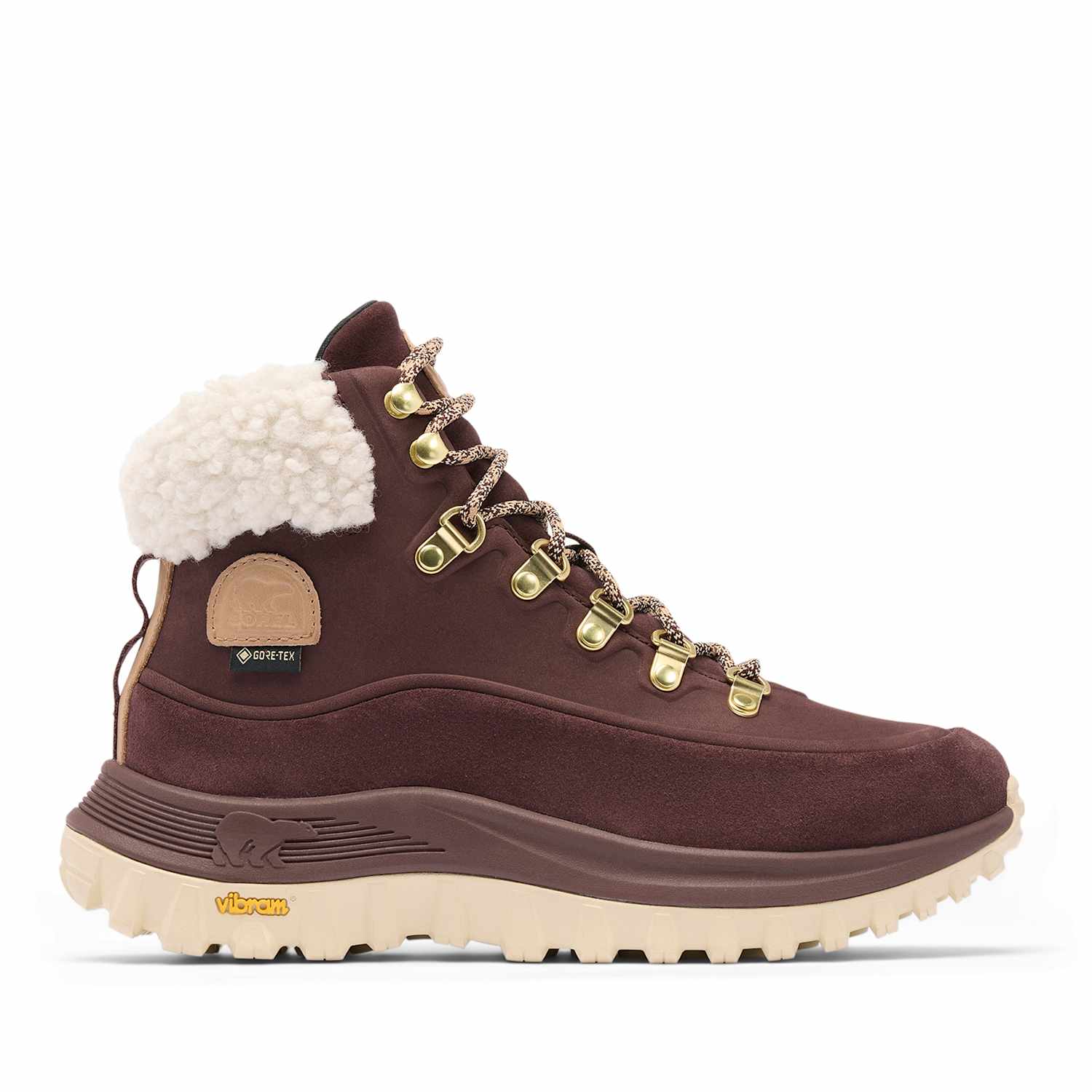 Sorel Women's Leather Callsign Conquest Ankle Boots - 7 - Burgundy Mix - Available at M&S