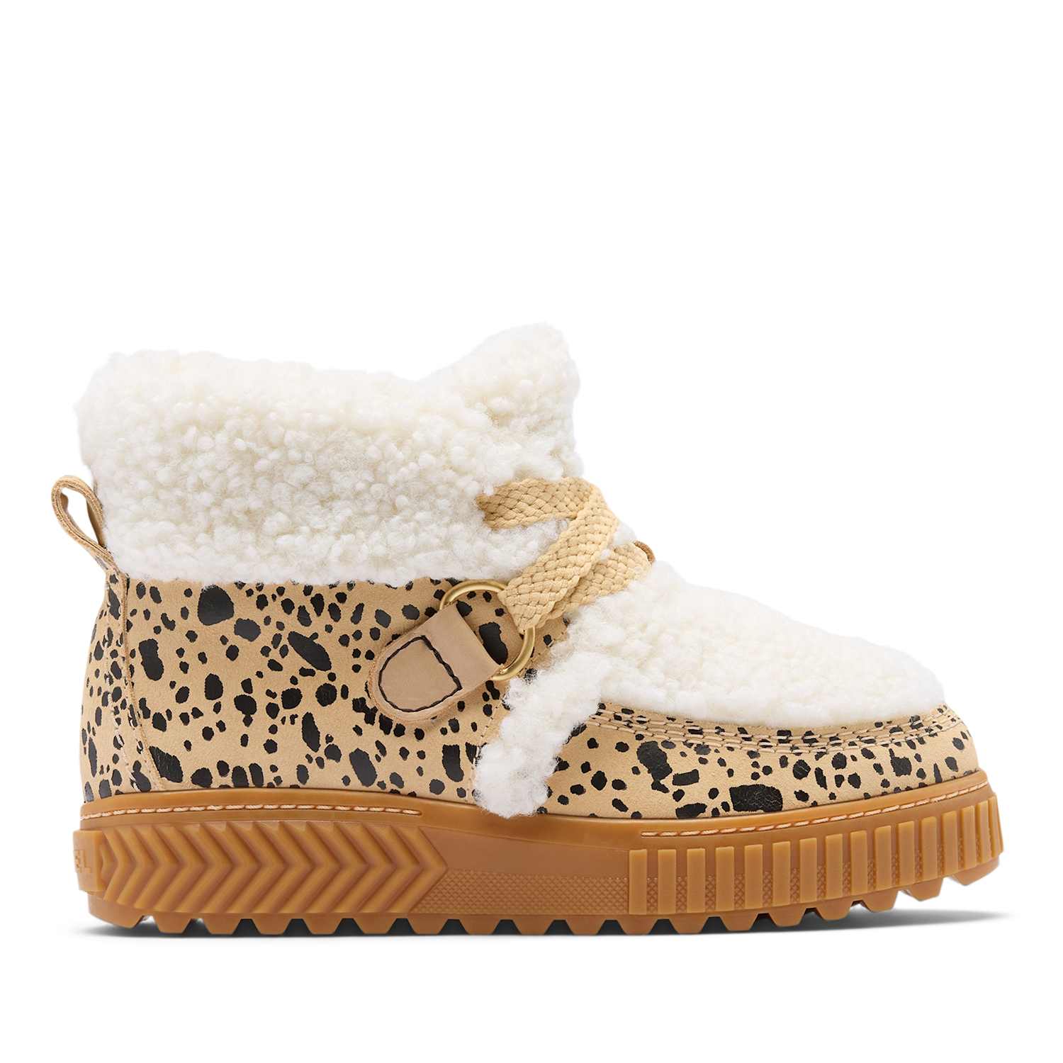 Sorel Women's Suede Animal Print Ona Ave Alpine Boots - 8 - Beige Mix - Available at M&S