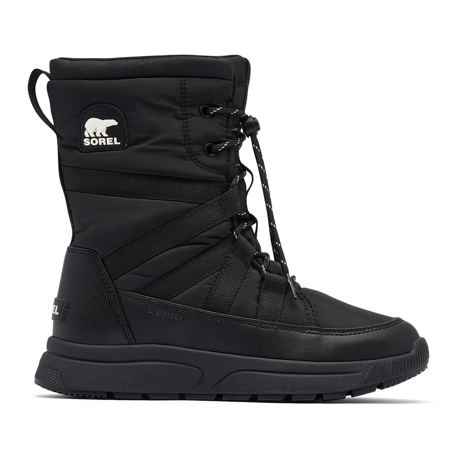 Sorel Women's Leather Whitney Lace Up Waterproof Boots - 5 - Black - Available at M&S