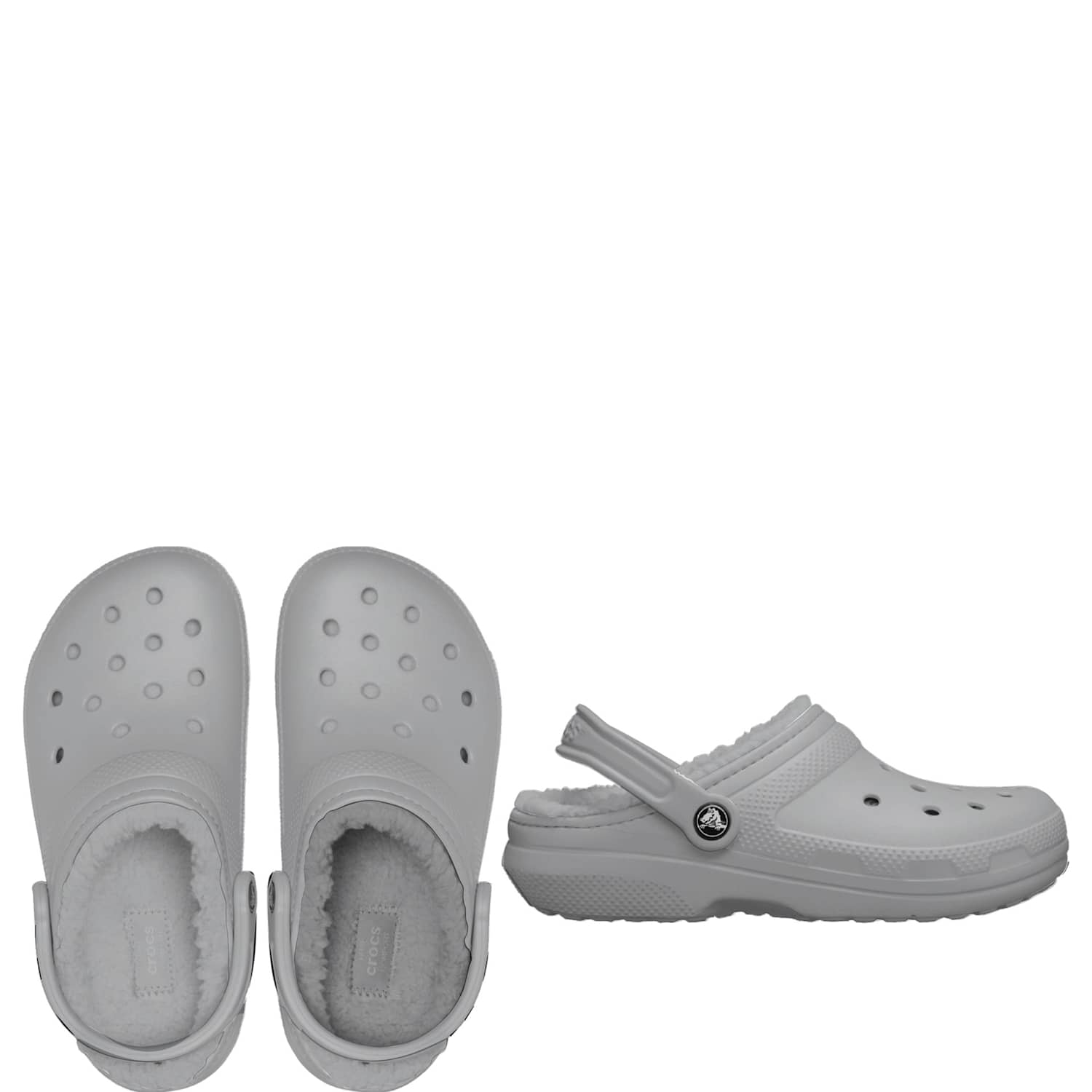 Crocs Classic Lined Clogs - 7 - Grey - Available at M&S