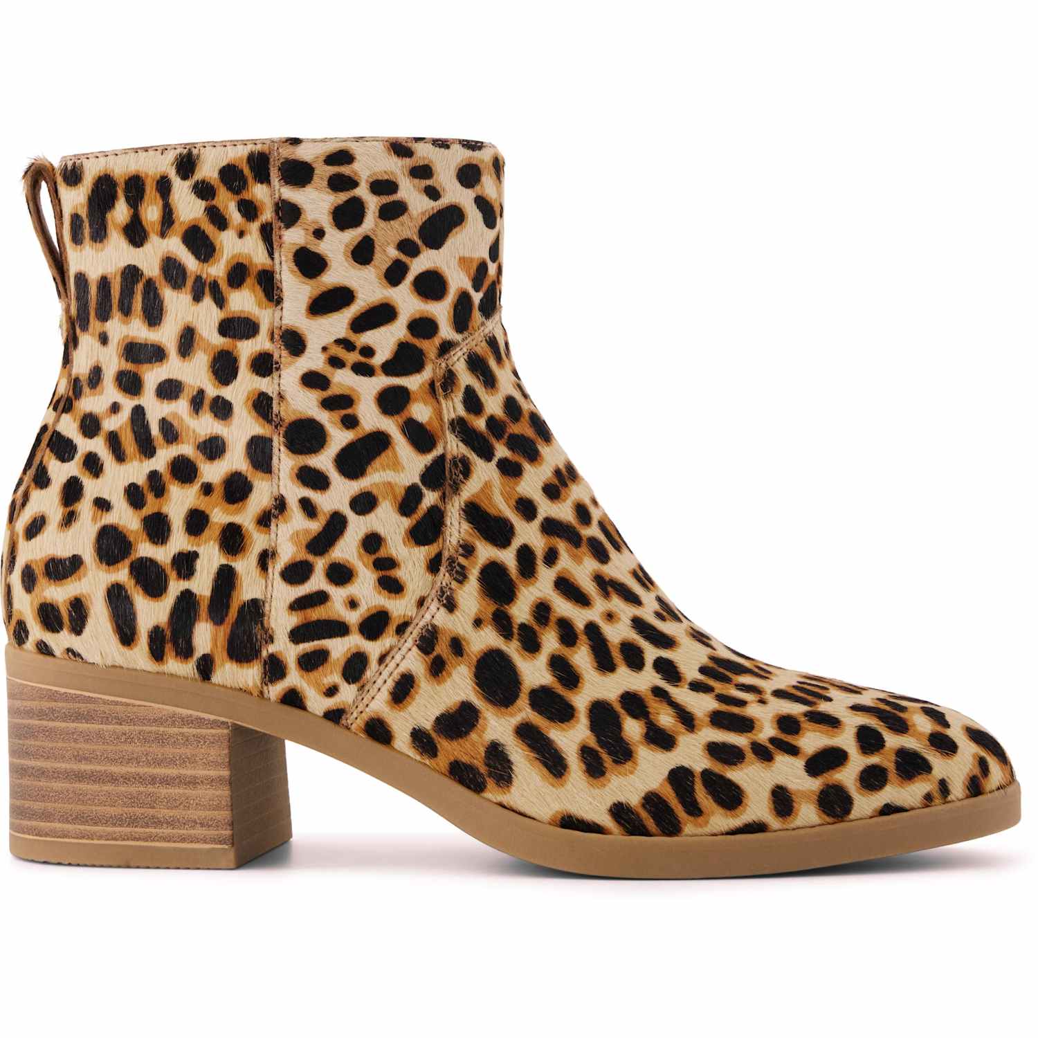 Toms Women's Leopard Print Block Heel Ankle Boots - 7 - Medium Brown - Available at M&S