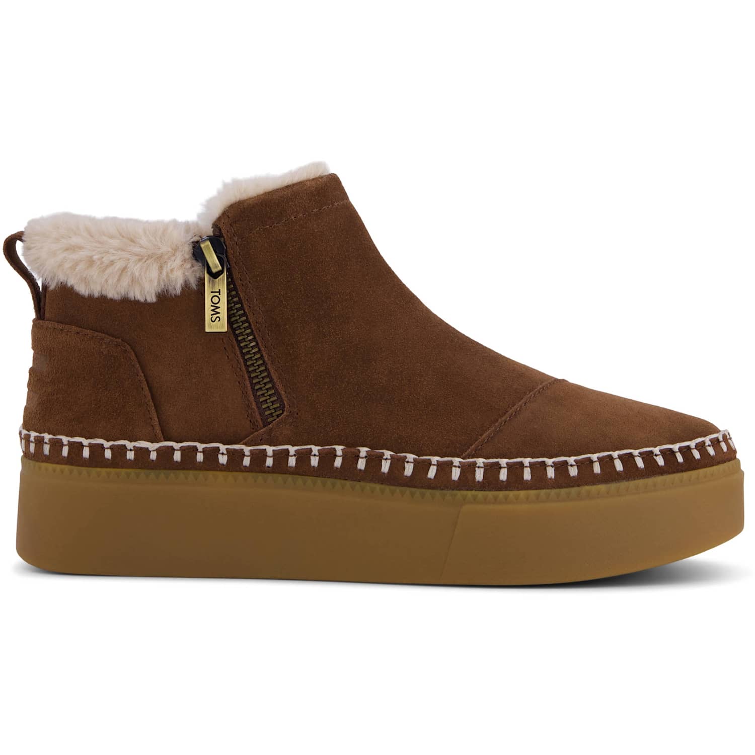 Toms Women's Suede Platform High Top Trainers - 8 - Dark Brown - Available at M&S